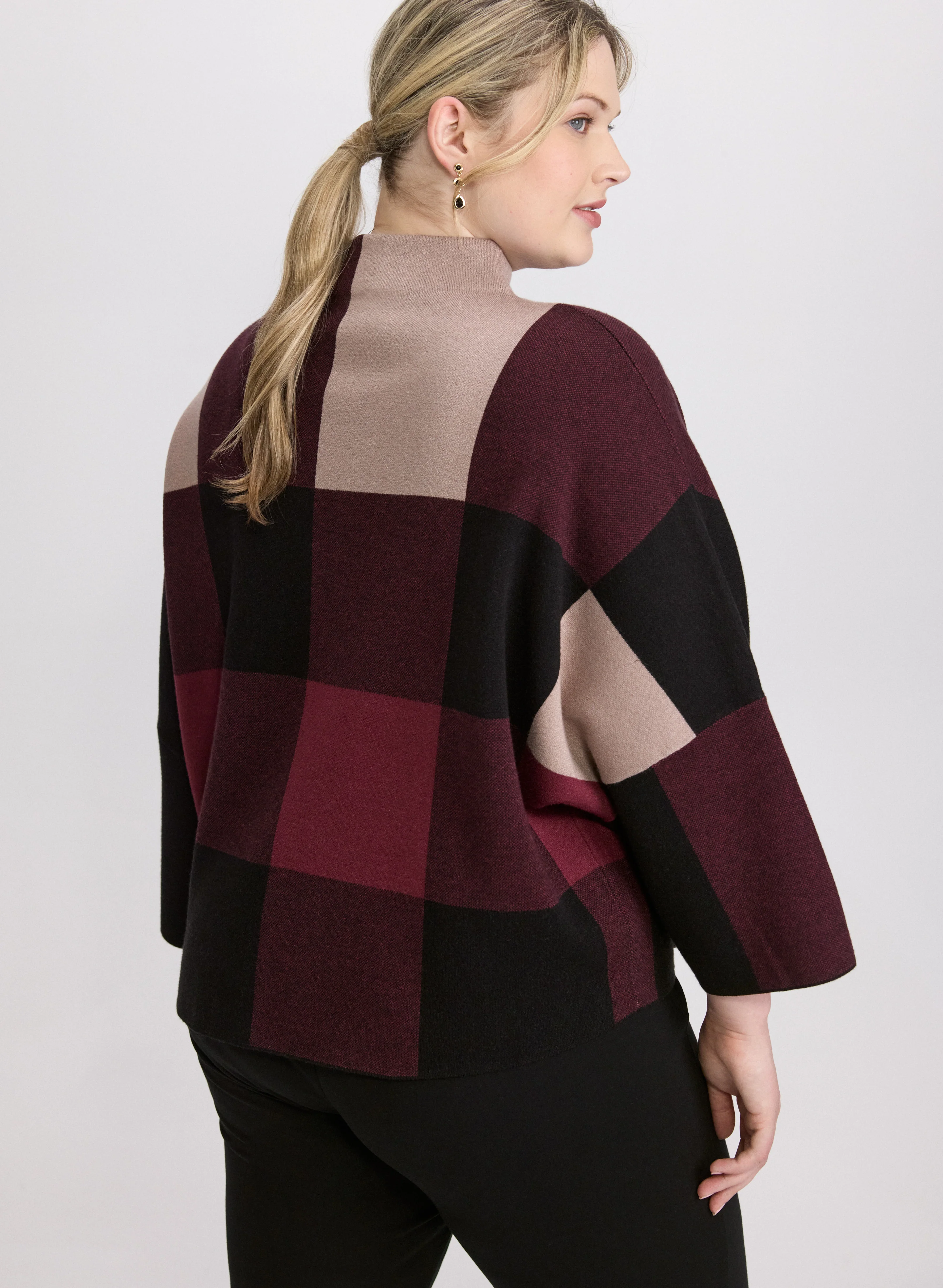 Joseph Ribkoff - Plaid Pullover - Image 4