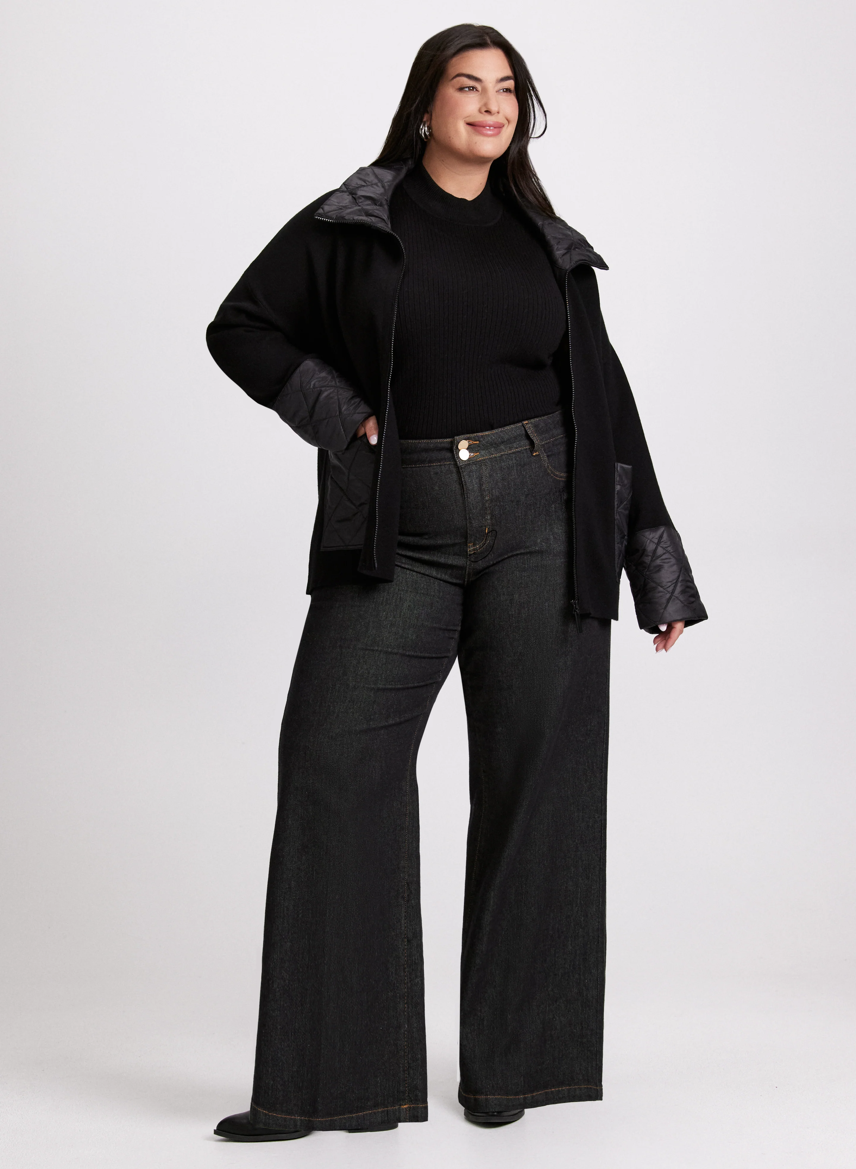 Joseph Ribkoff - Quilt Detail Cardigan - Image 3