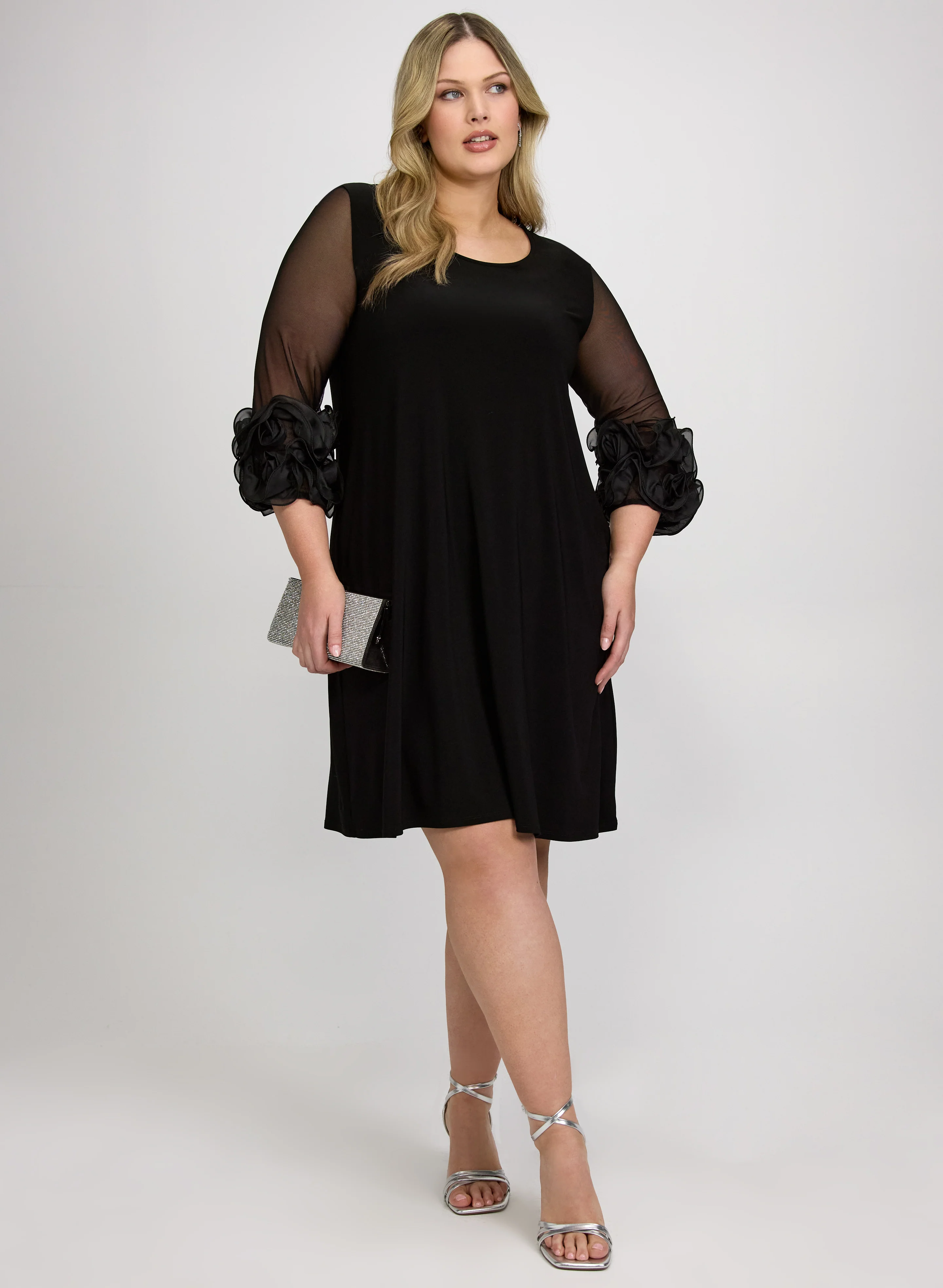 Joseph Ribkoff - Rosette Cuff Dress