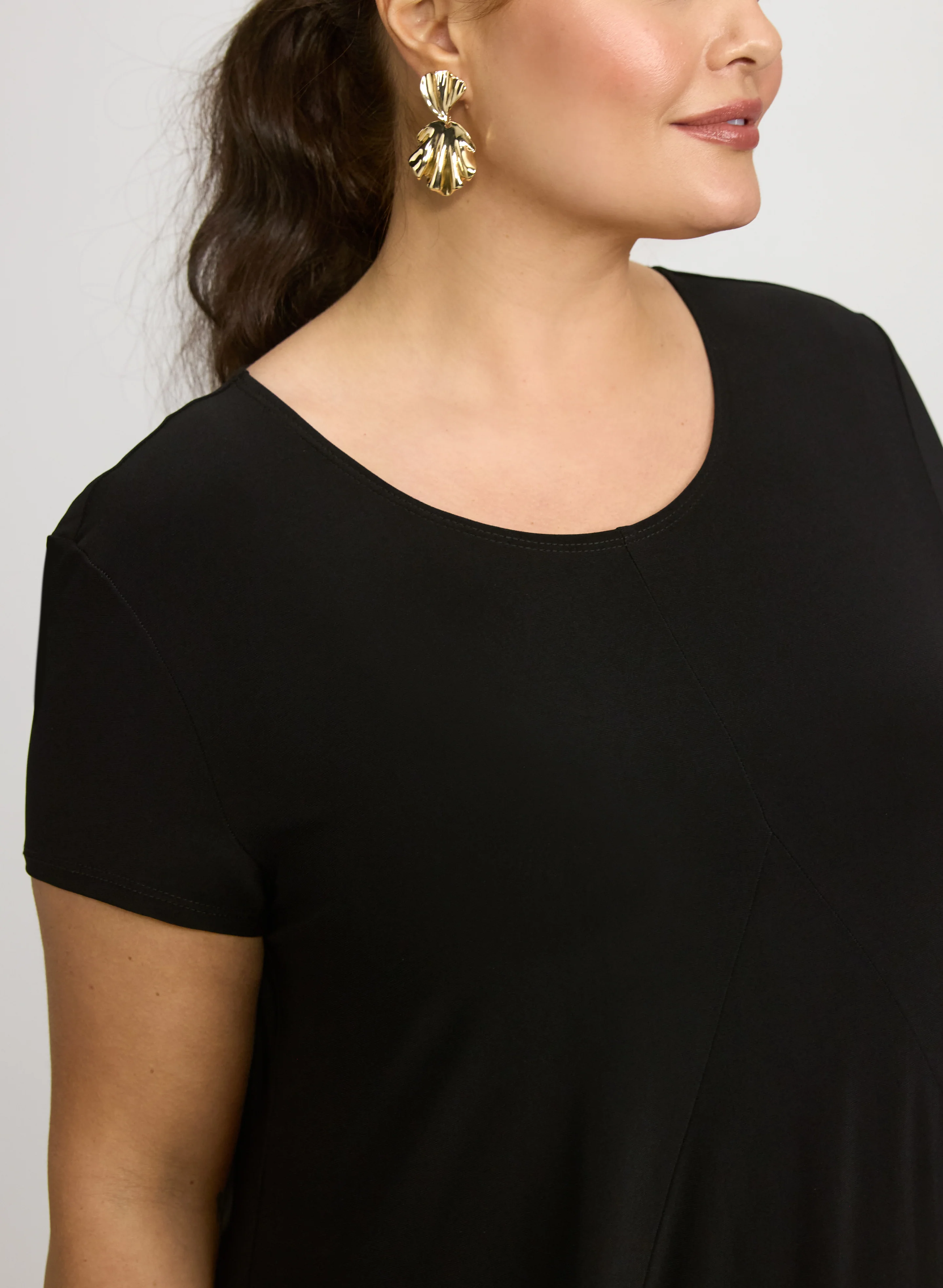 Joseph Ribkoff - Scoop Neck Midi Dress - Image 2