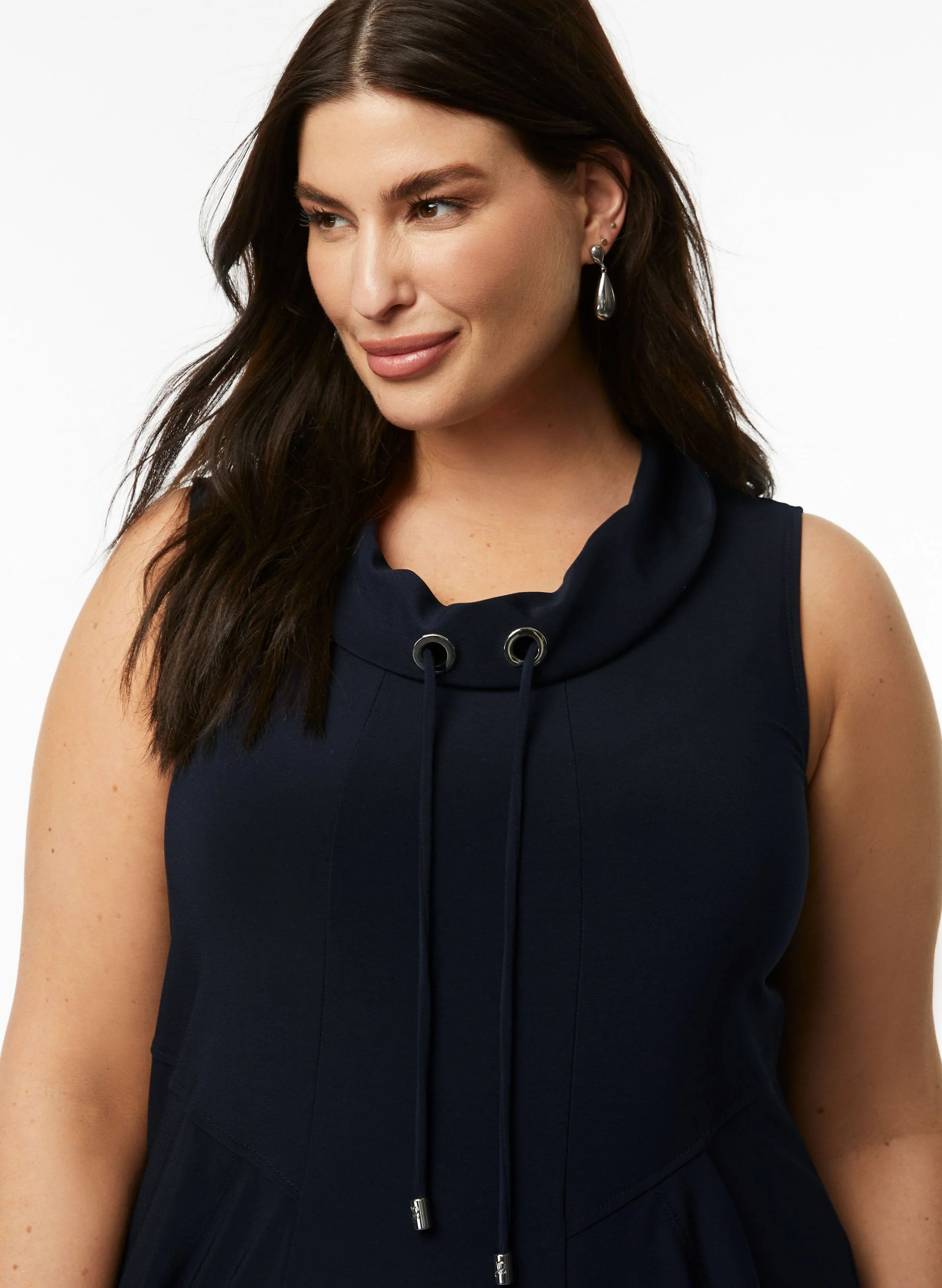 Joseph Ribkoff - Sleeveless Cowl Neck Dress - Image 4