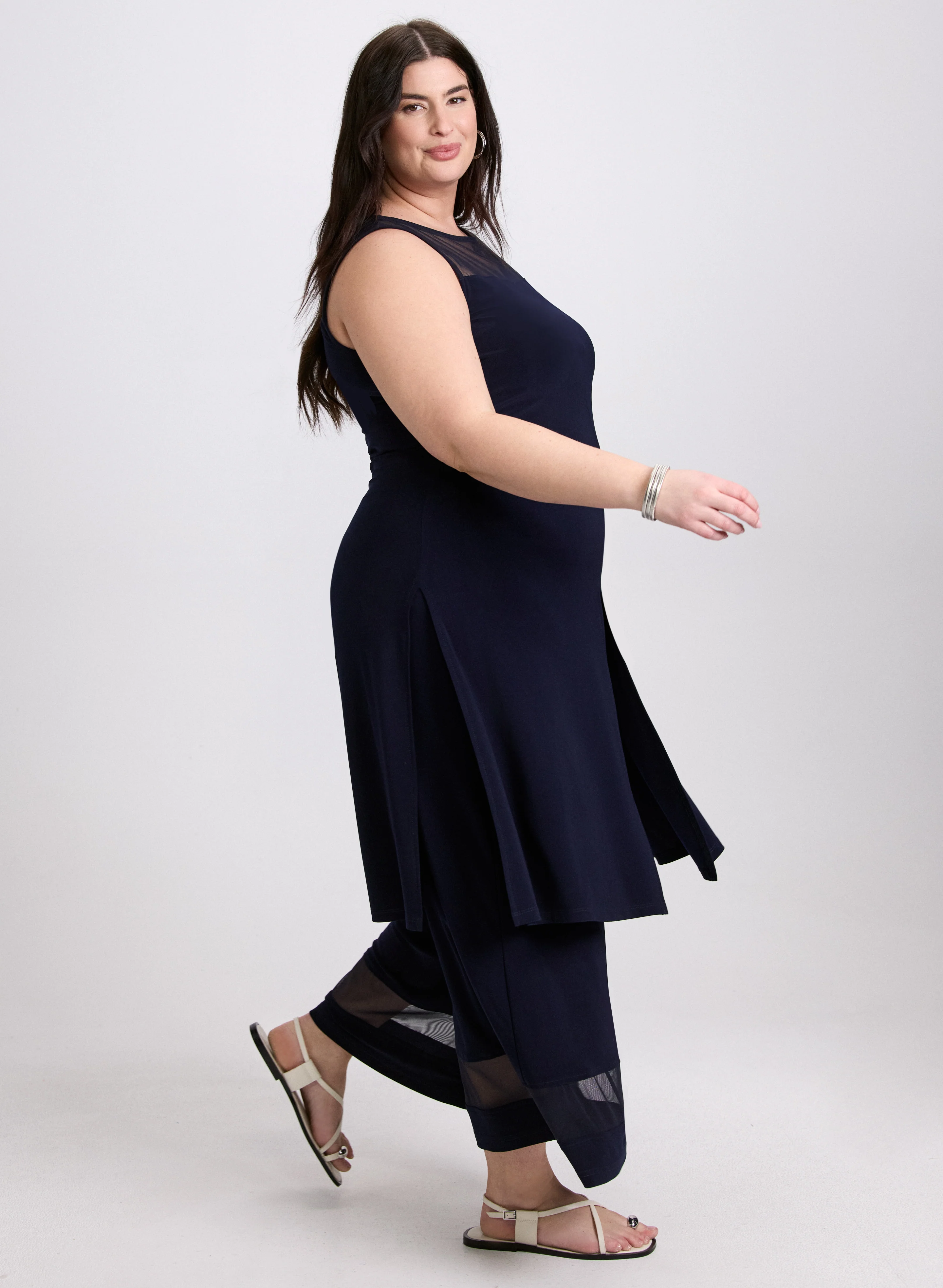 Joseph Ribkoff - Sleeveless Solid Tunic - Image 4