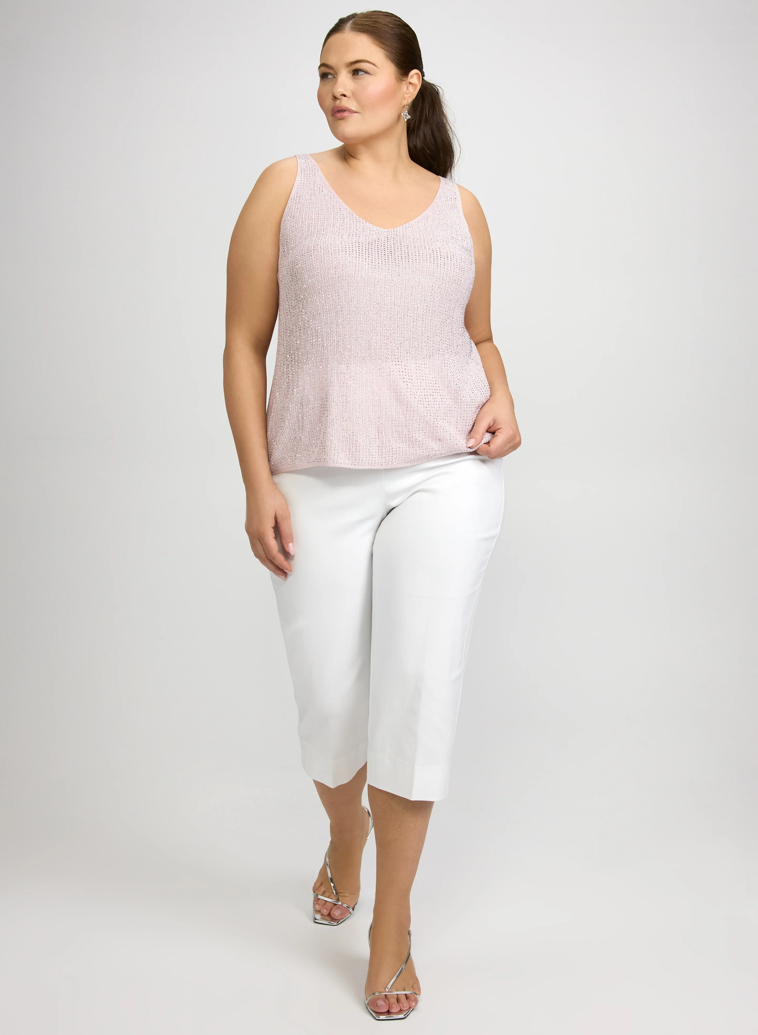 Joseph Ribkoff - Sleeveless V-Neck Knit - Image 3