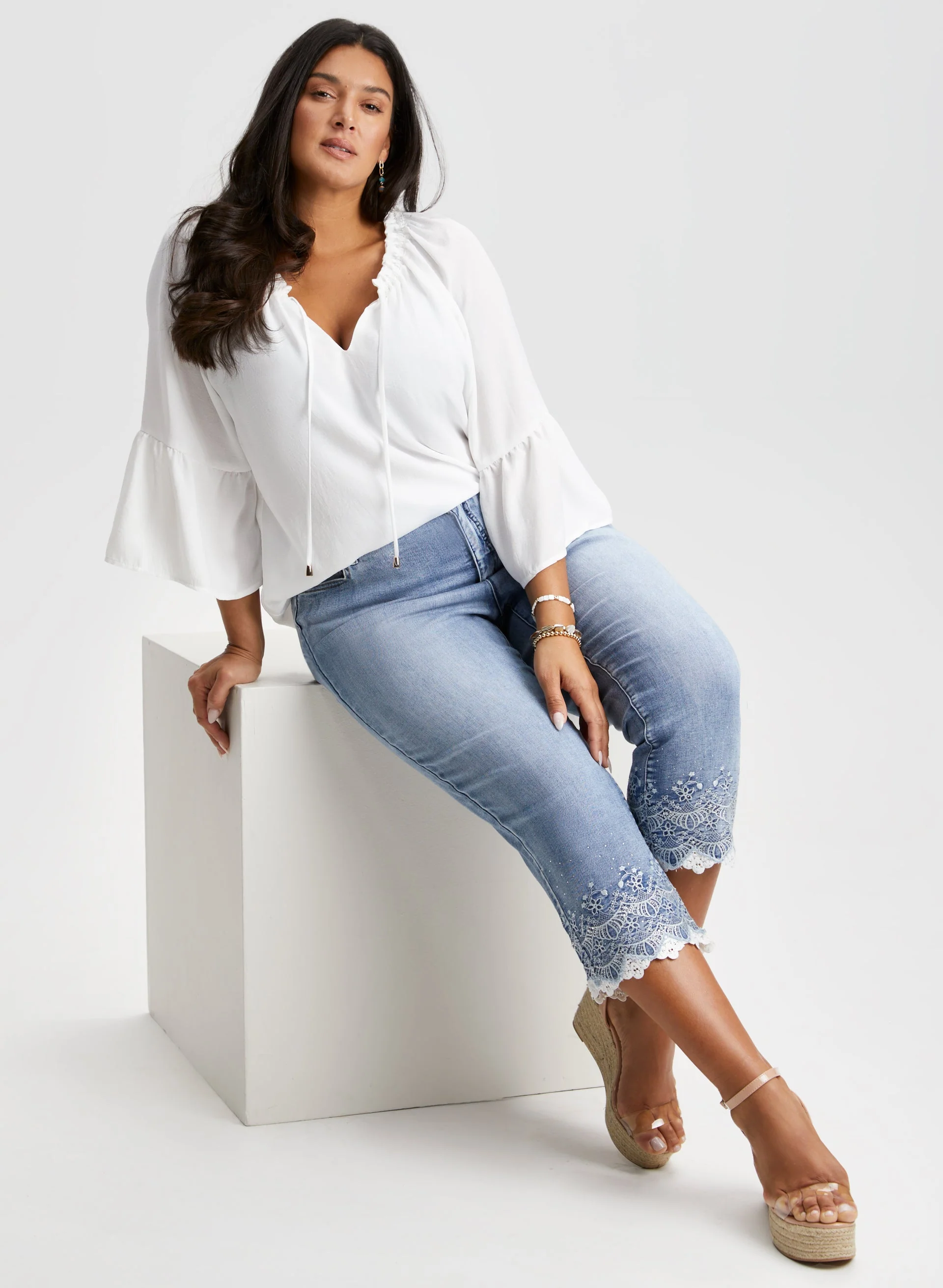Joseph Ribkoff - V-Neck Blouse - Image 4