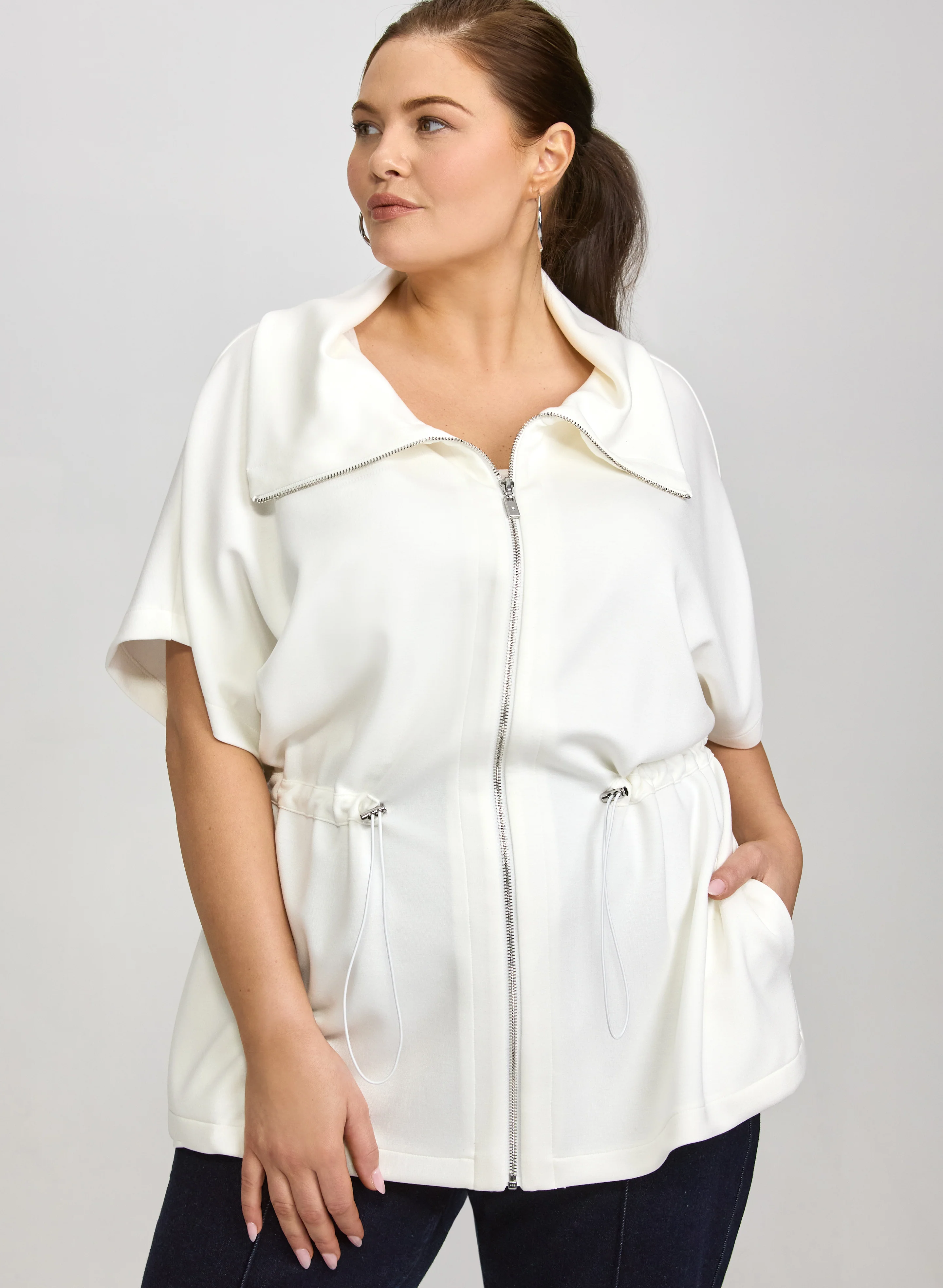 Joseph Ribkoff - Zip Front Scuba Top