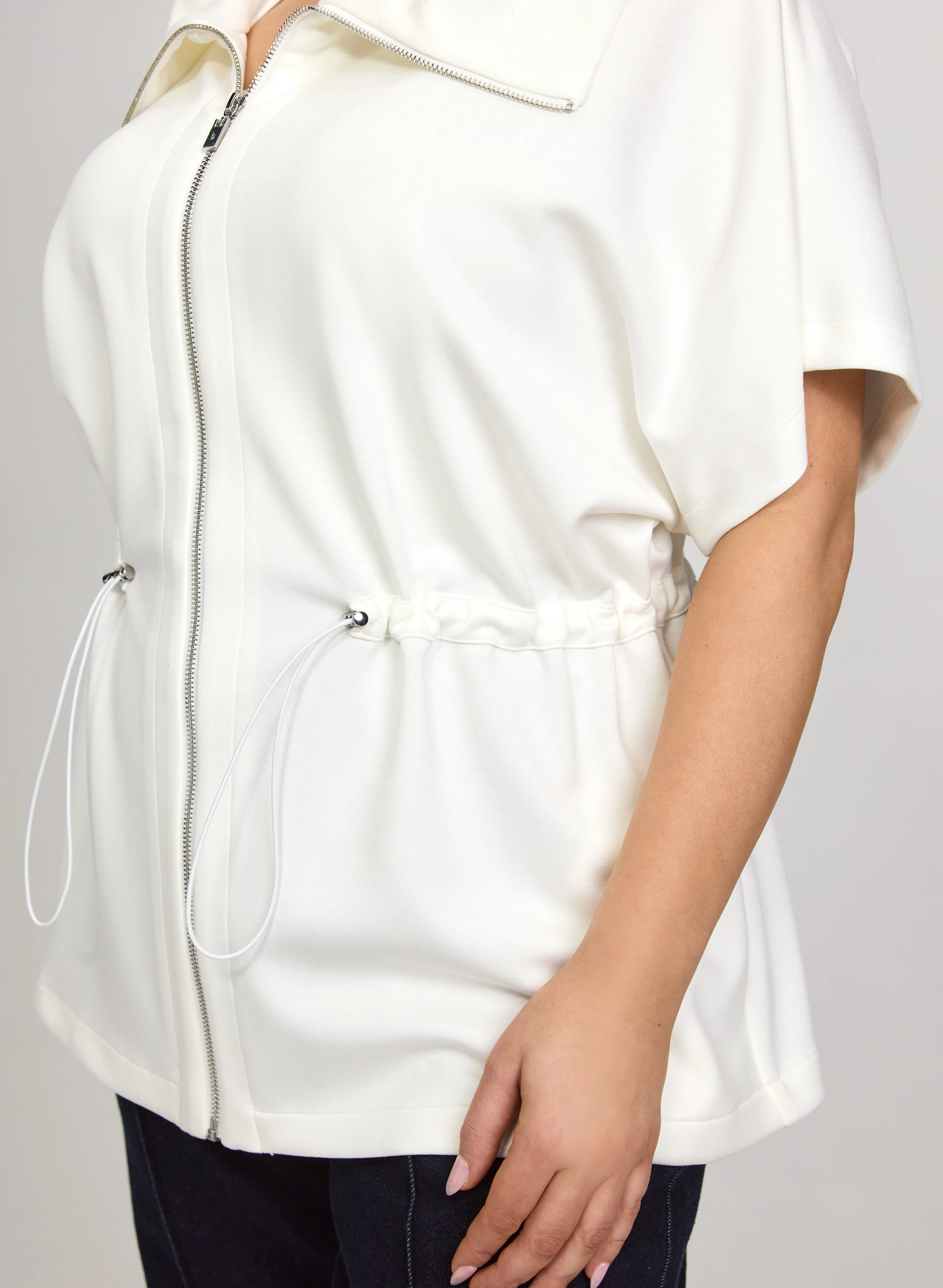 Joseph Ribkoff - Zip Front Scuba Top - Image 2