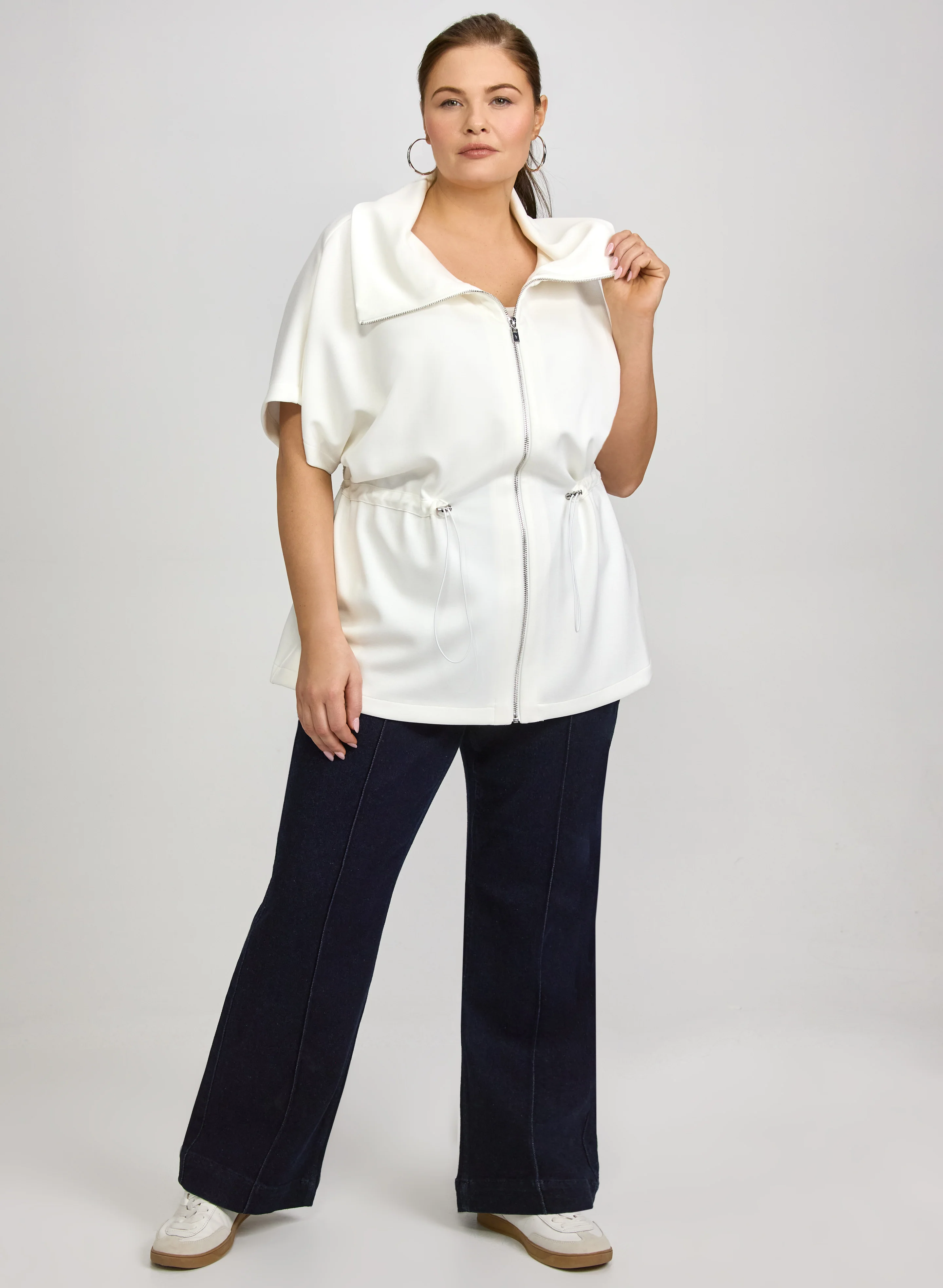 Joseph Ribkoff - Zip Front Scuba Top - Image 3