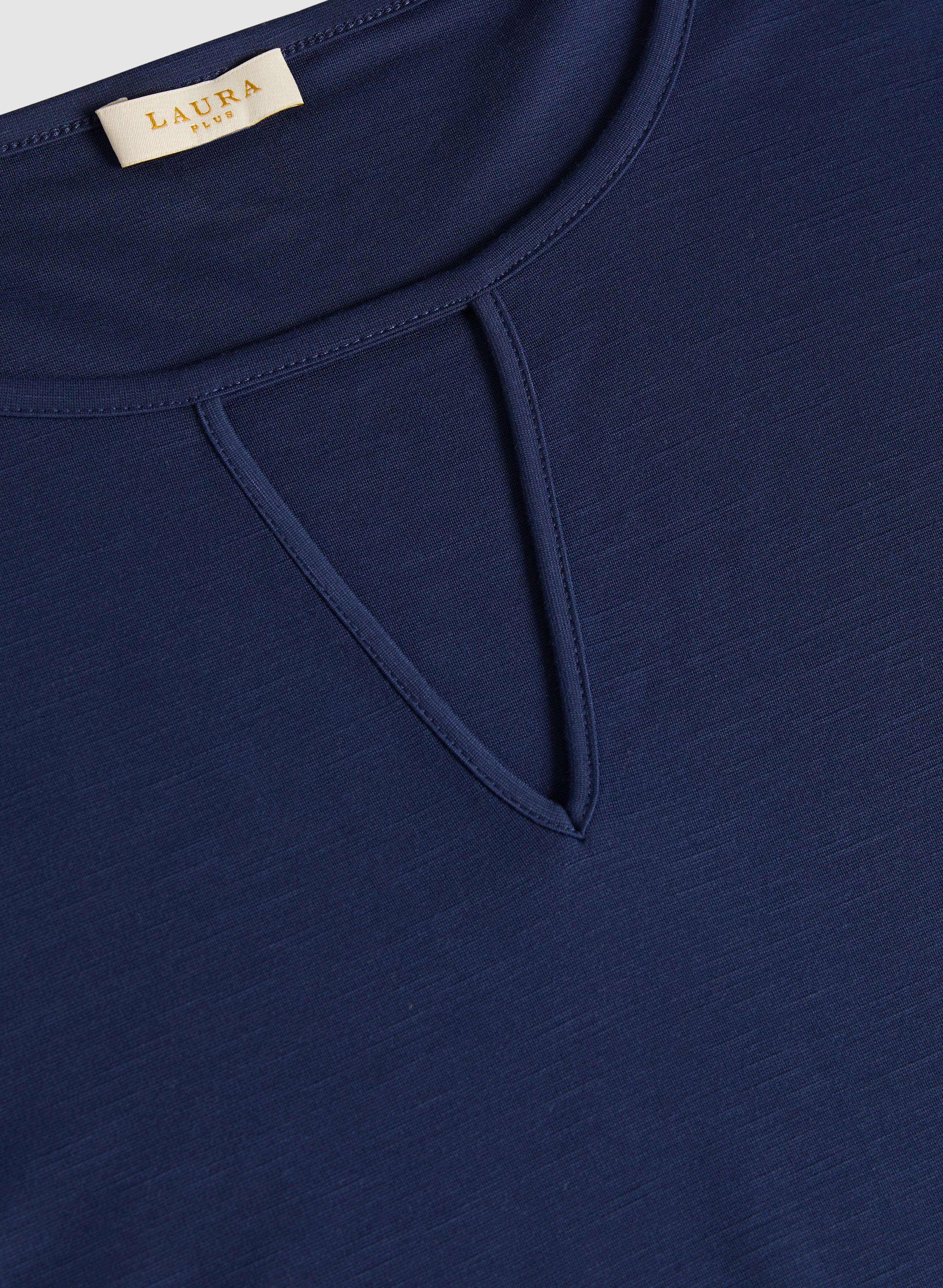 Keyhole Cut-Out T-Shirt - Image 7