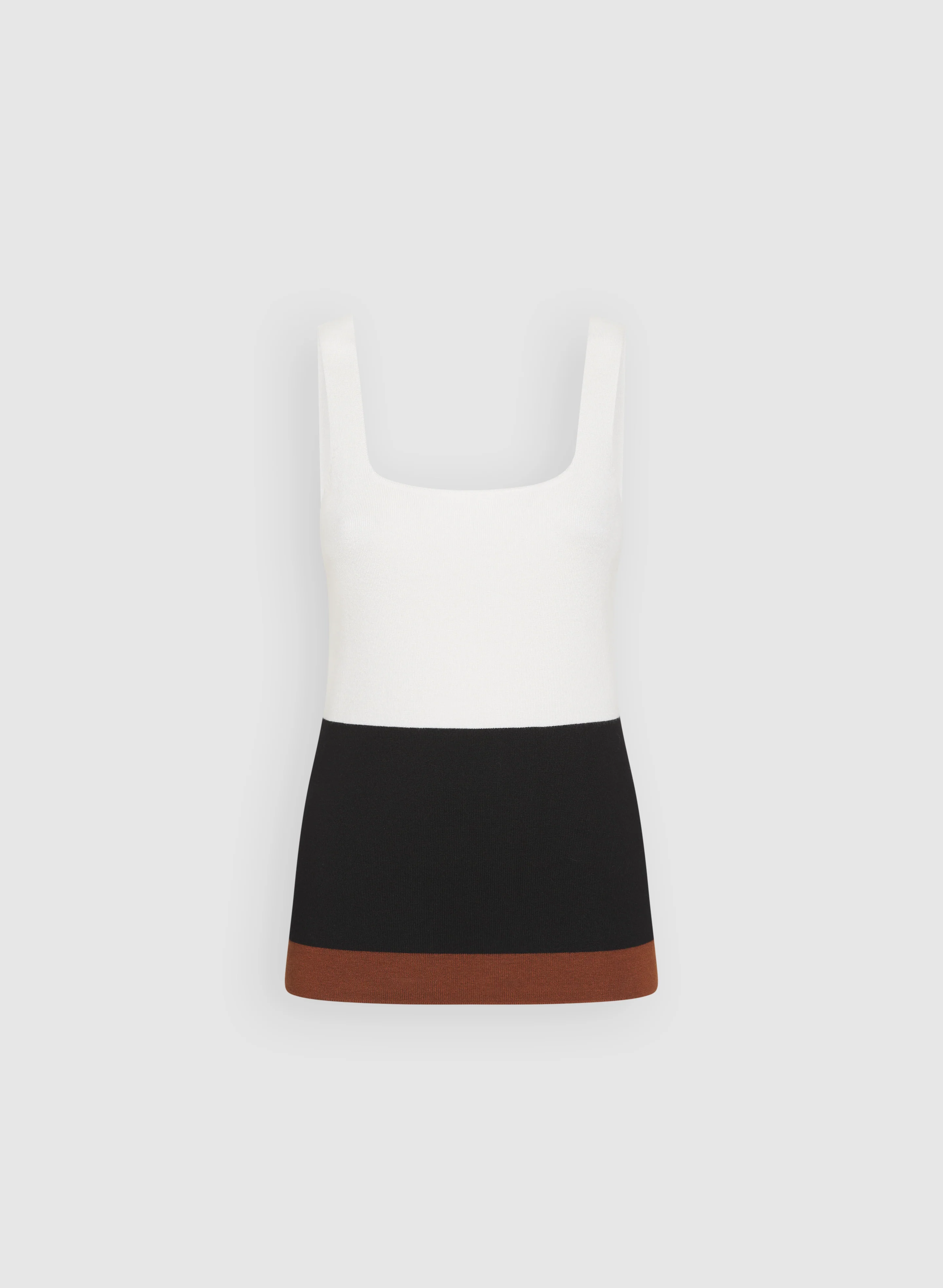 Knit Colour Block Tank Top - Image 7