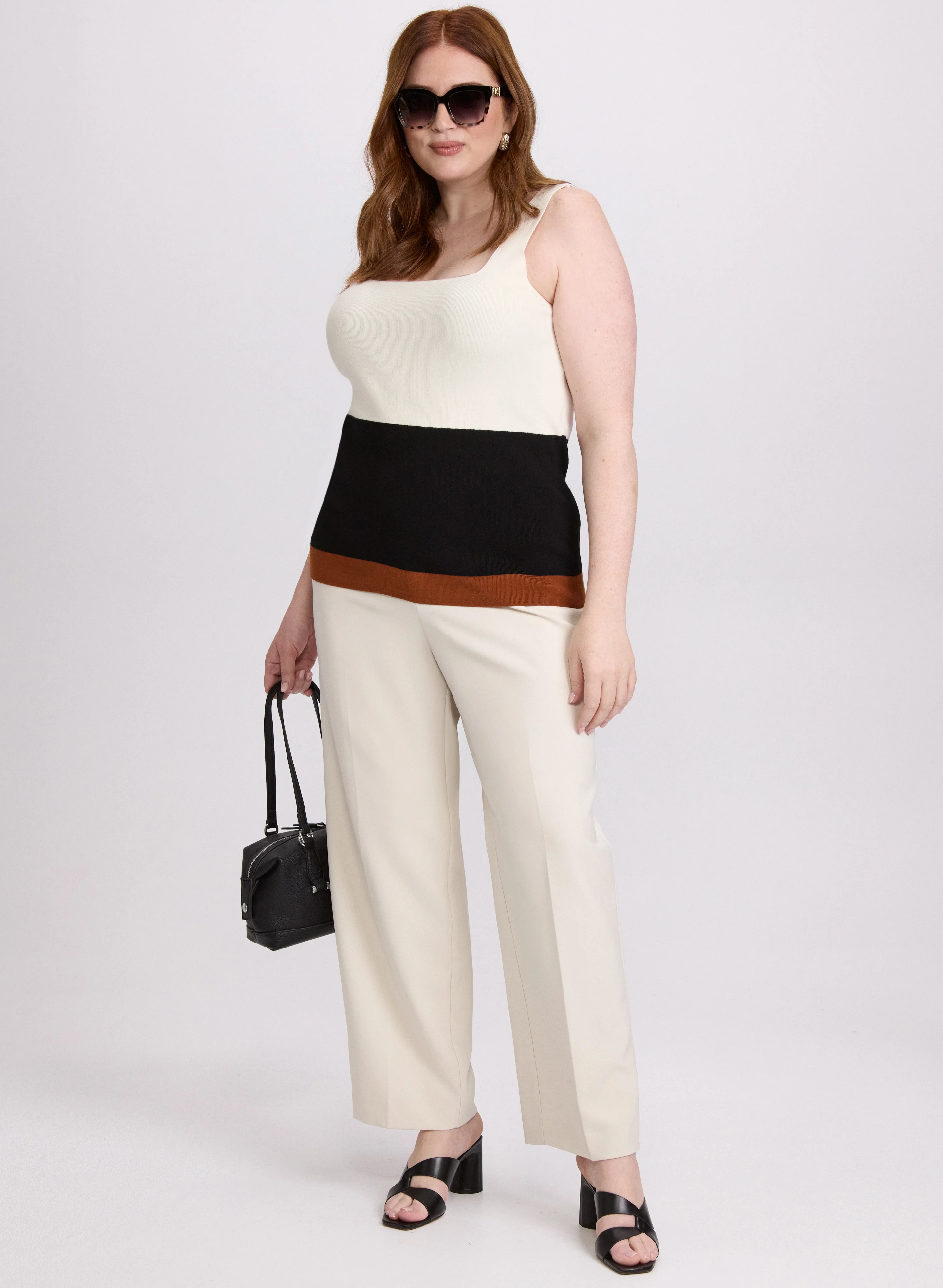 Knit Colour Block Tank Top - Image 5