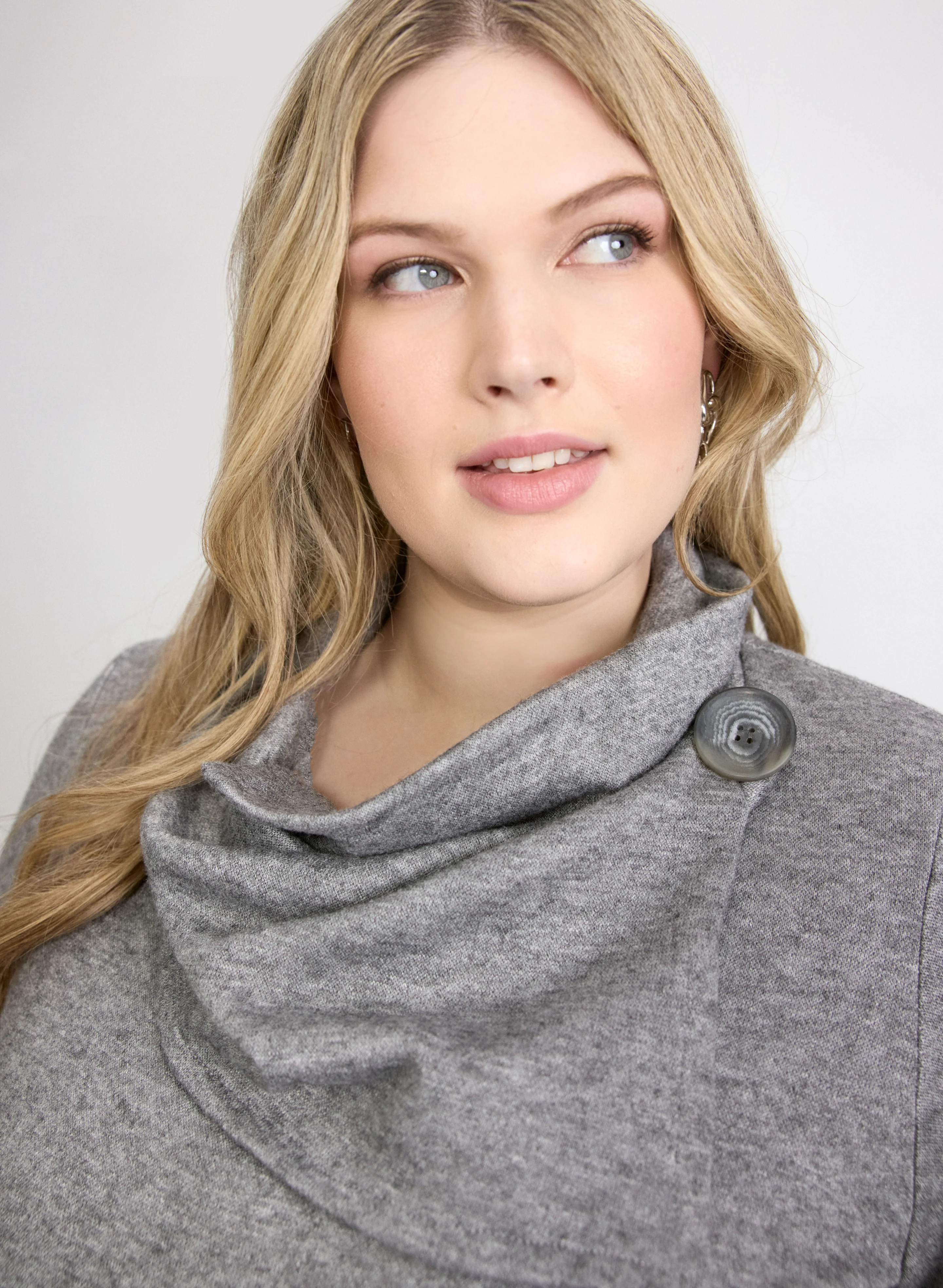Knit Cowl Neck Top - Image 2