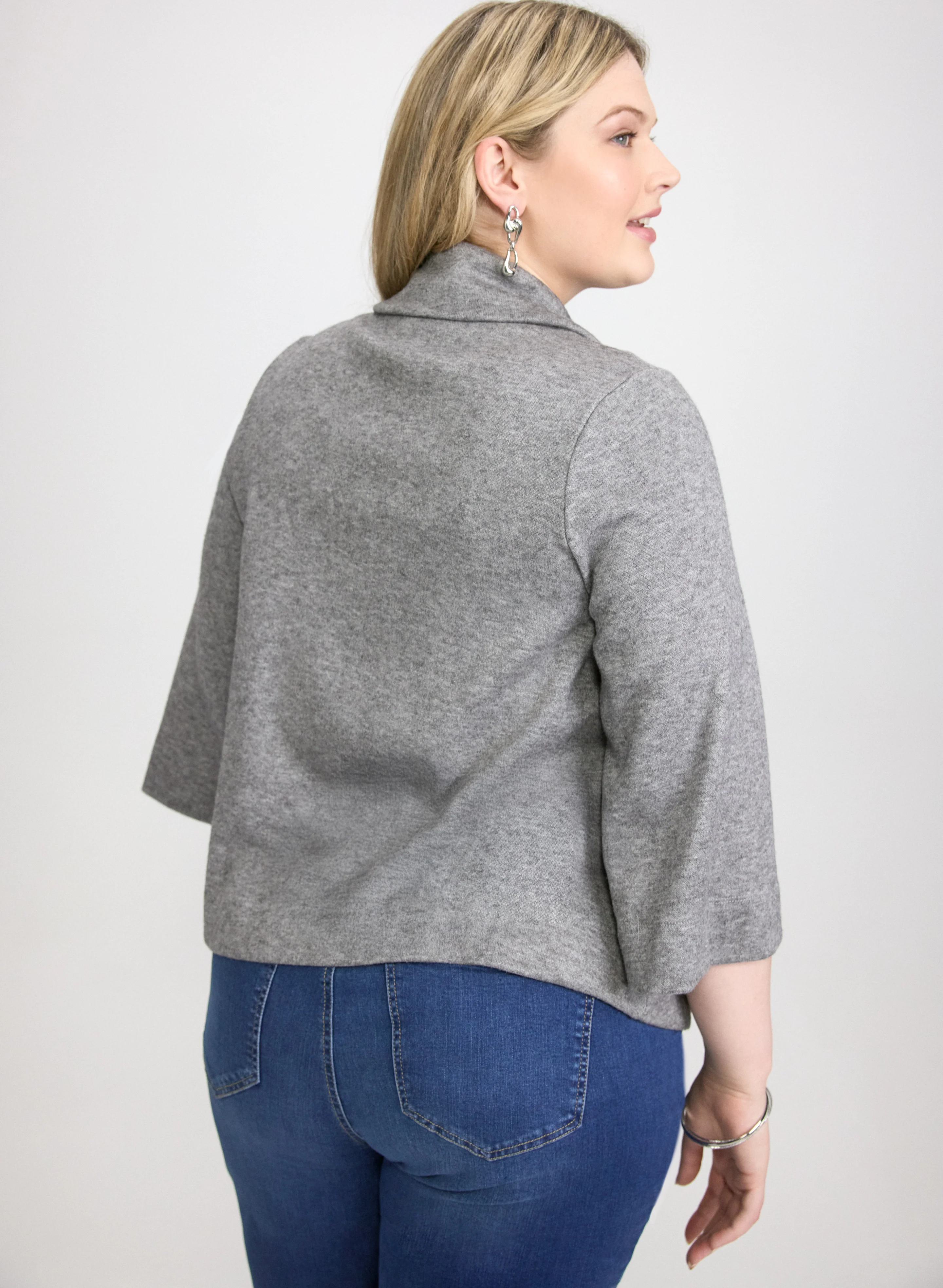 Knit Cowl Neck Top - Image 4