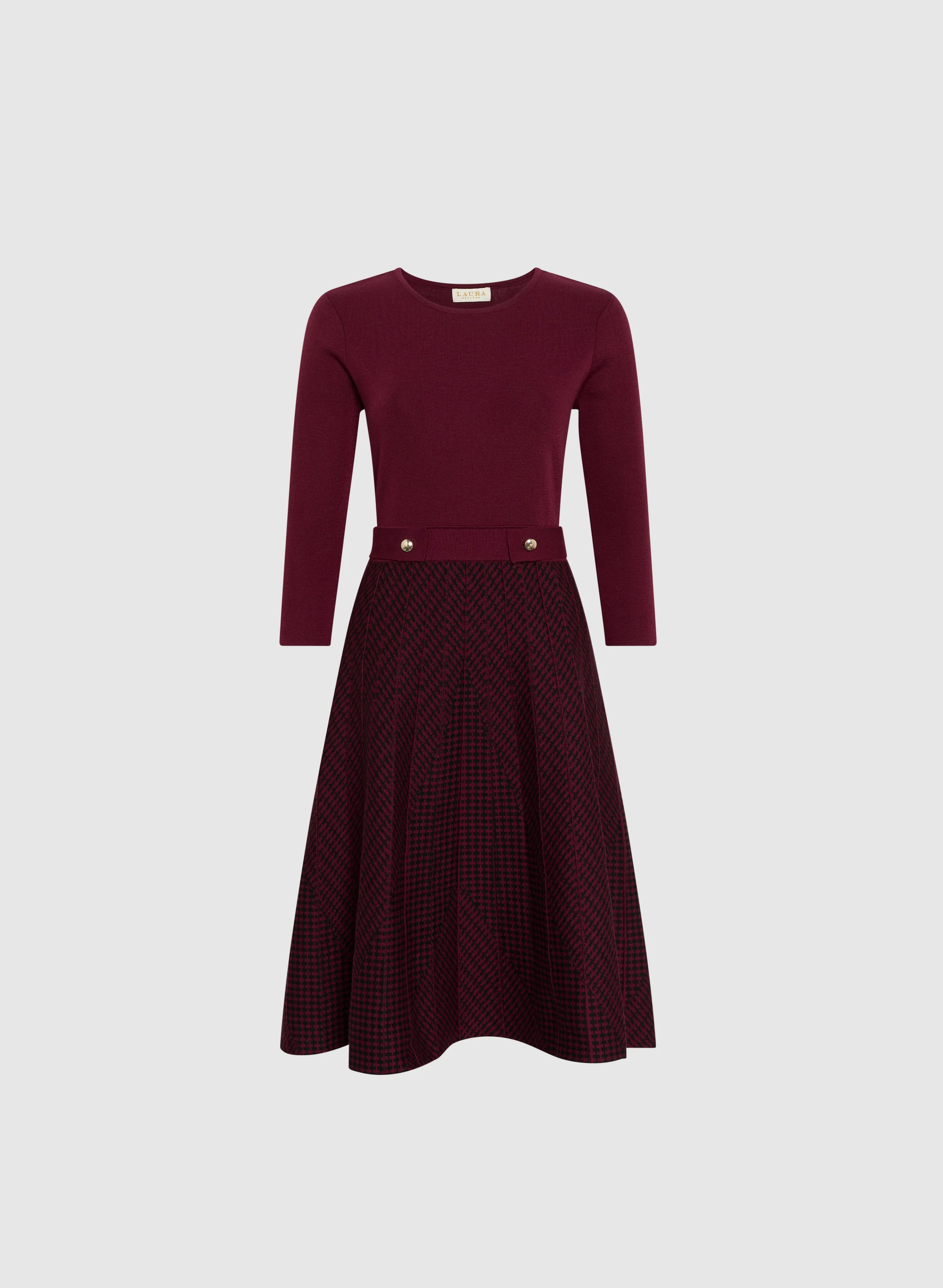 Knit Fit & Flare Dress - Image 5