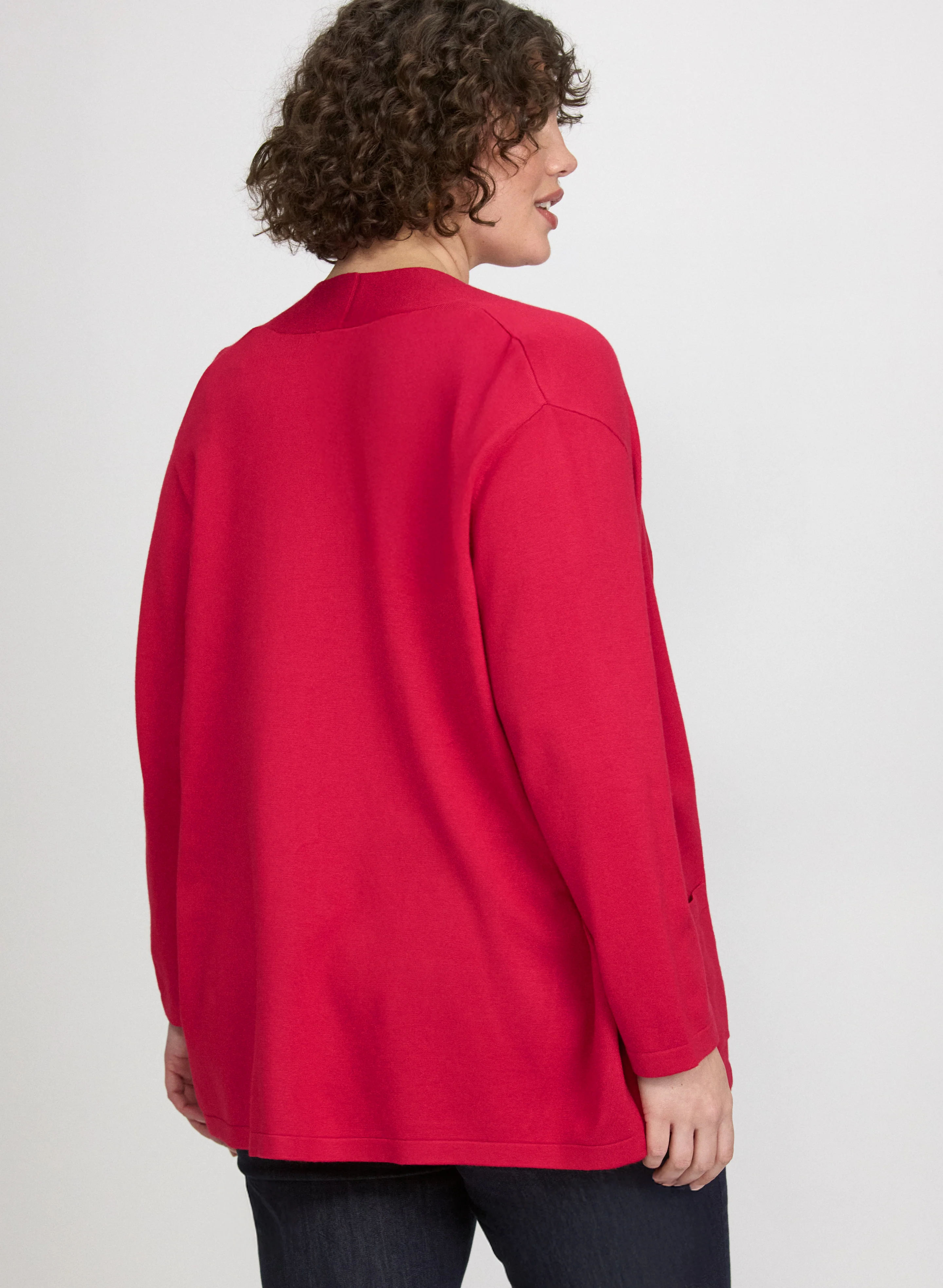 Knit Open-Front Cardigan - Image 4