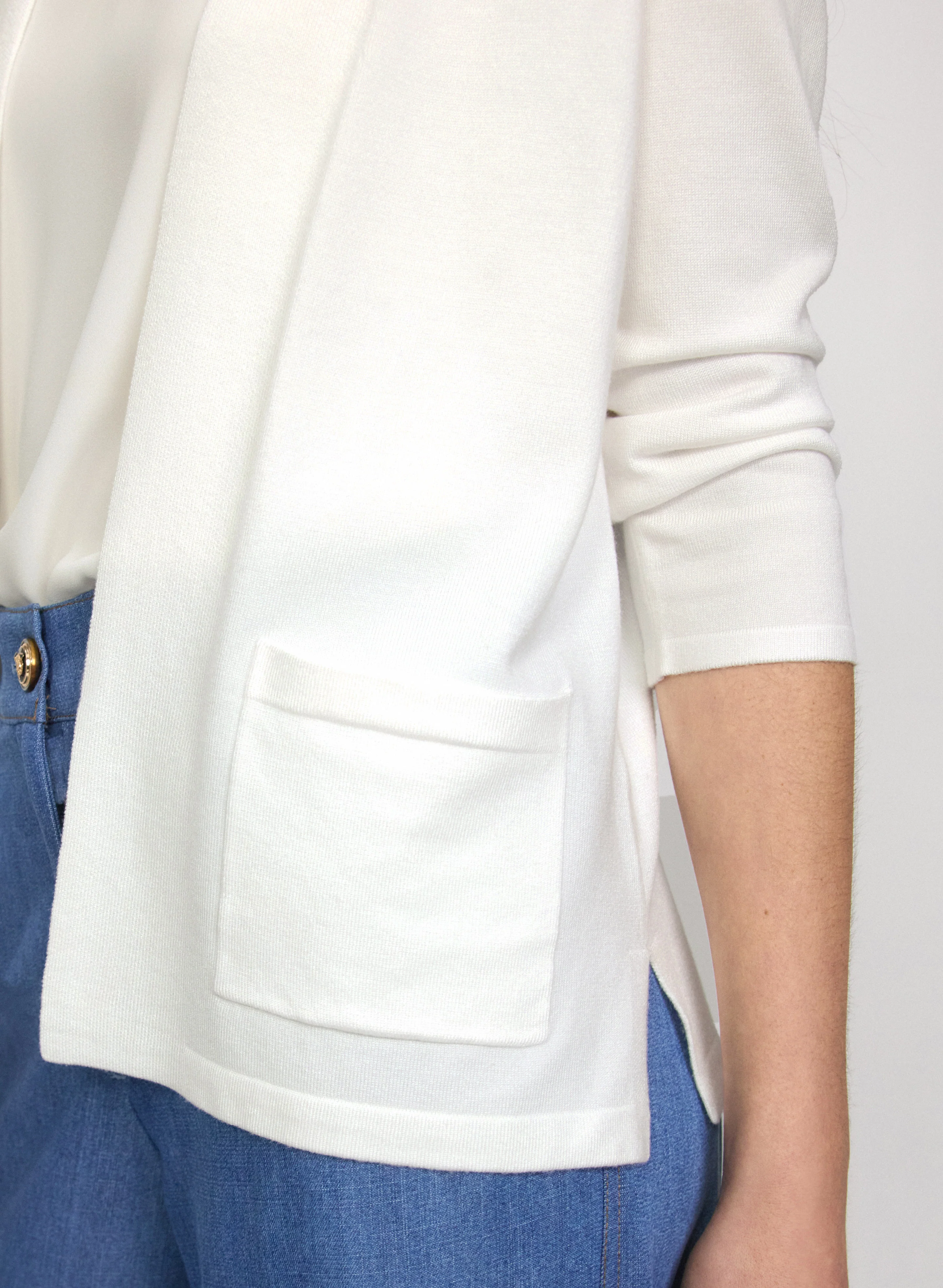 Knit Open-Front Cardigan - Image 5