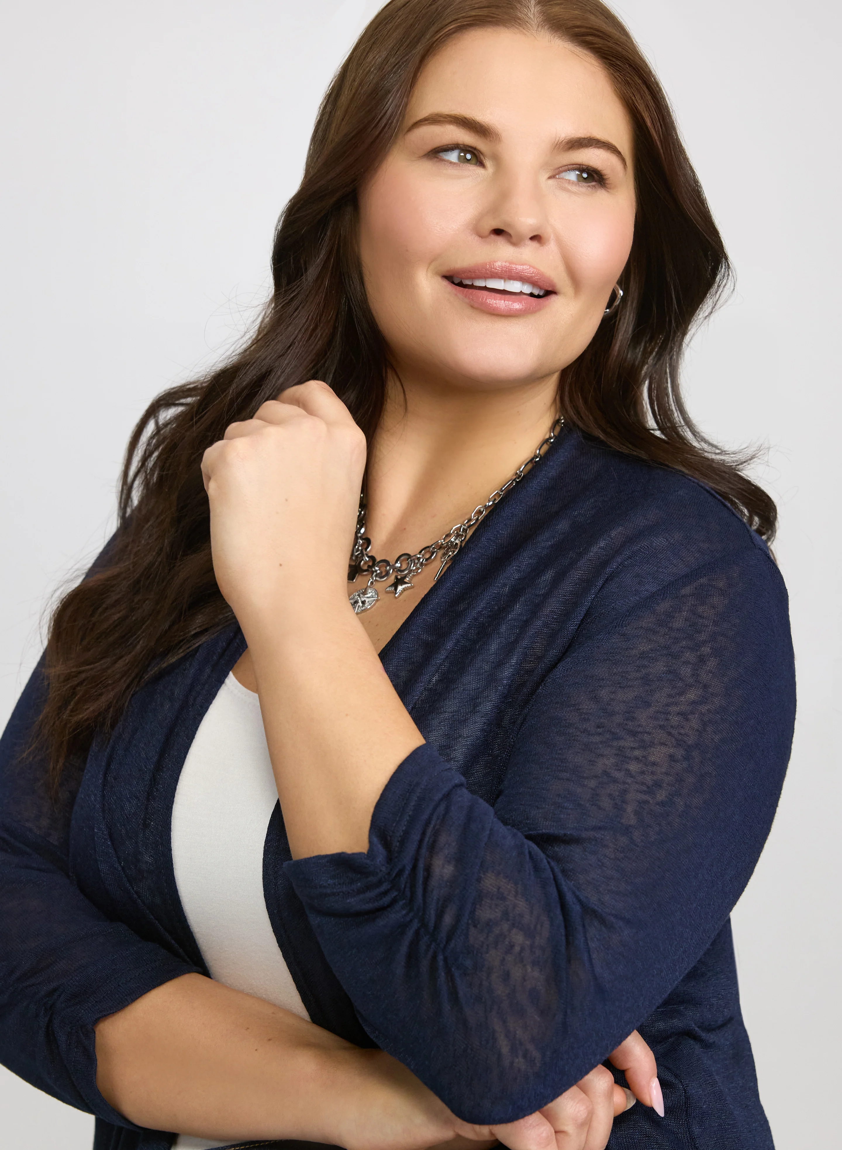 Knit Open-Front Cardigan - Image 5