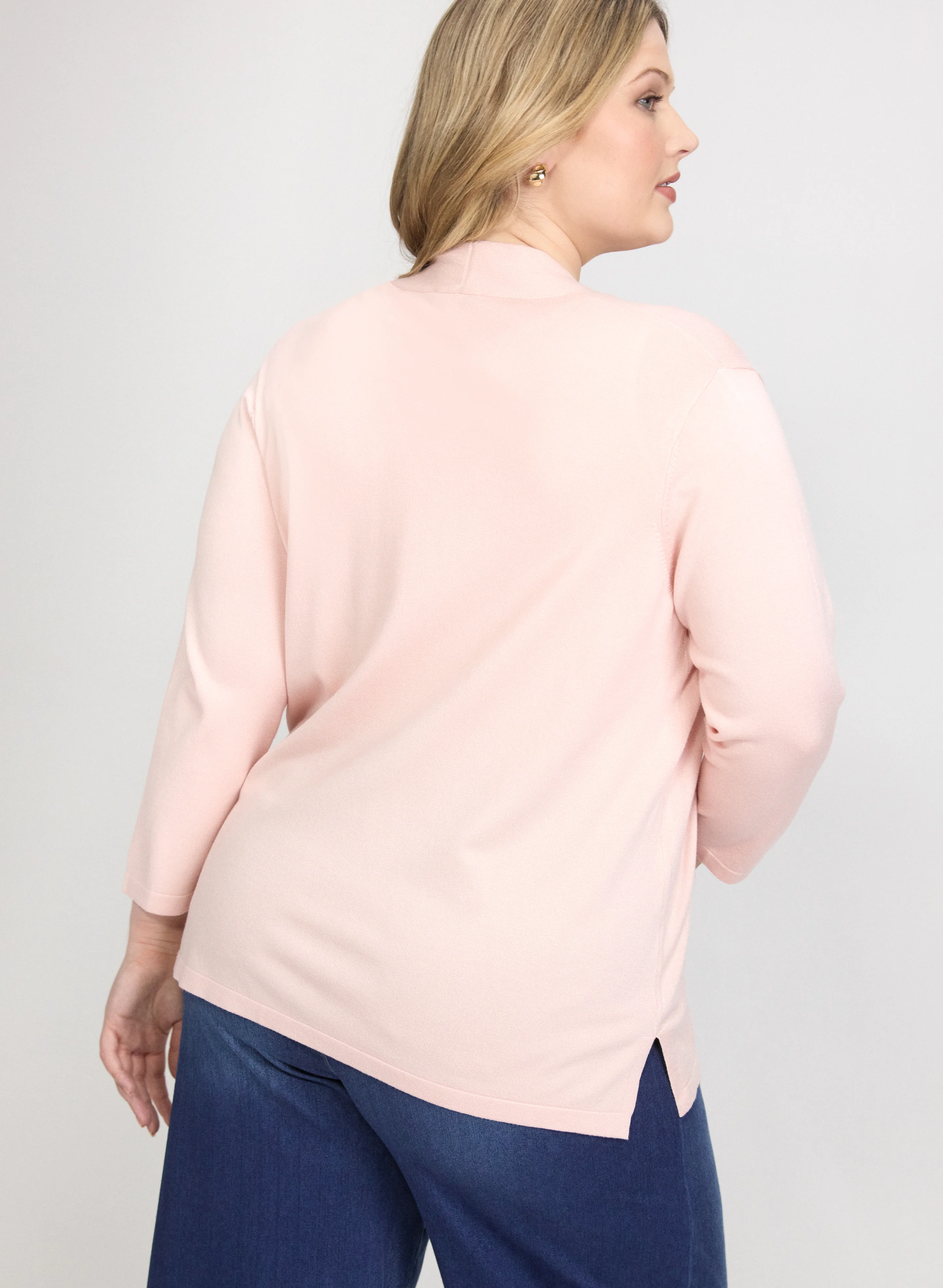 Knit Open-Front Cardigan - Image 4