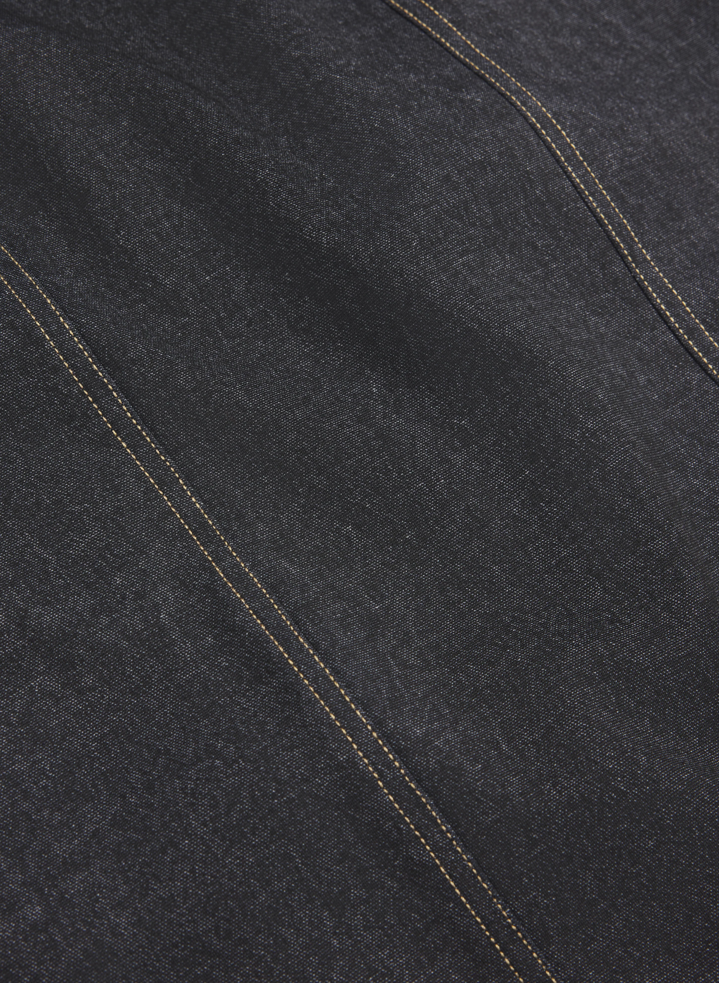 Topstitch Pencil Skirt - Image 7