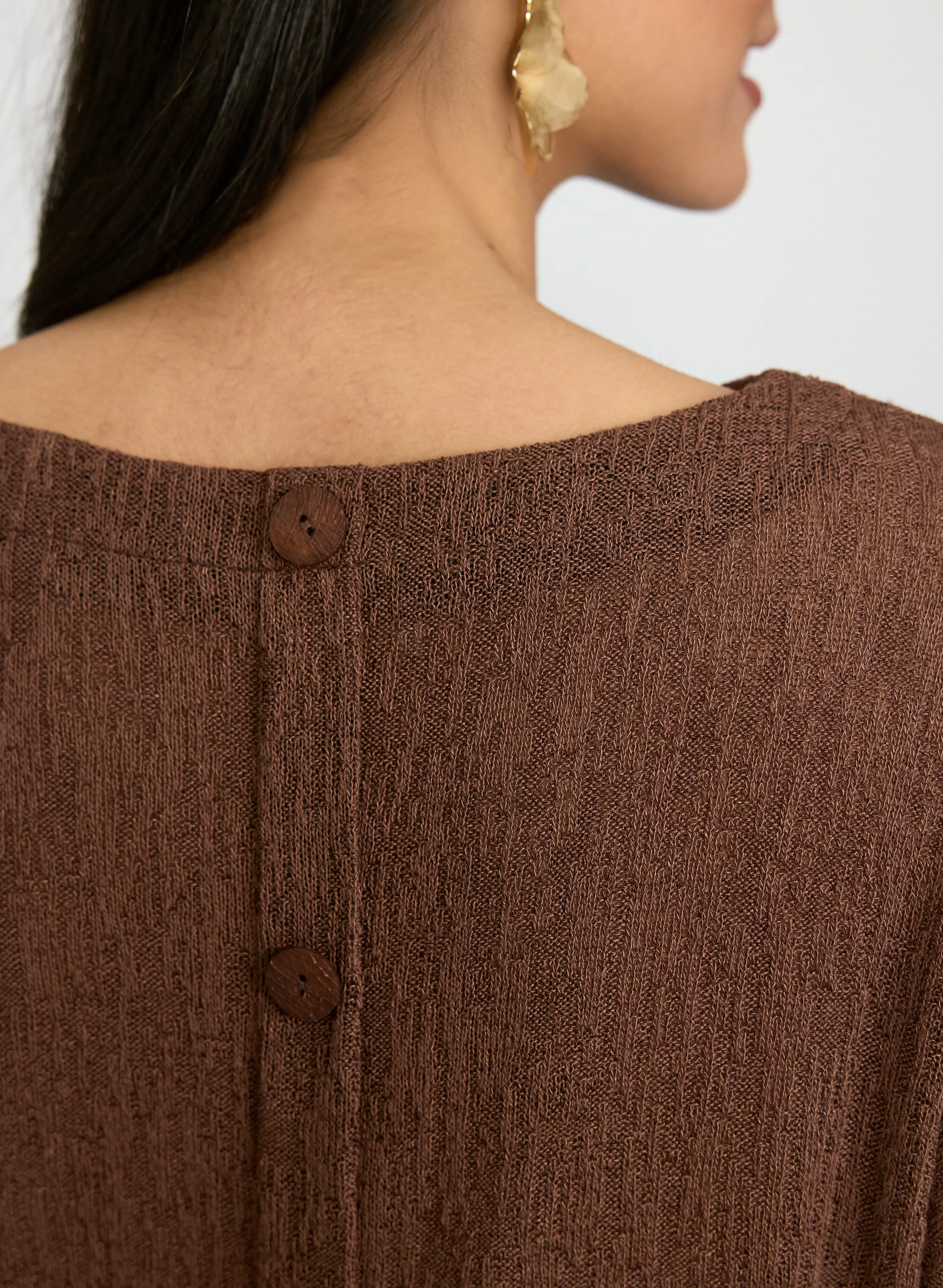 Knit Poncho-Style Top - Image 5