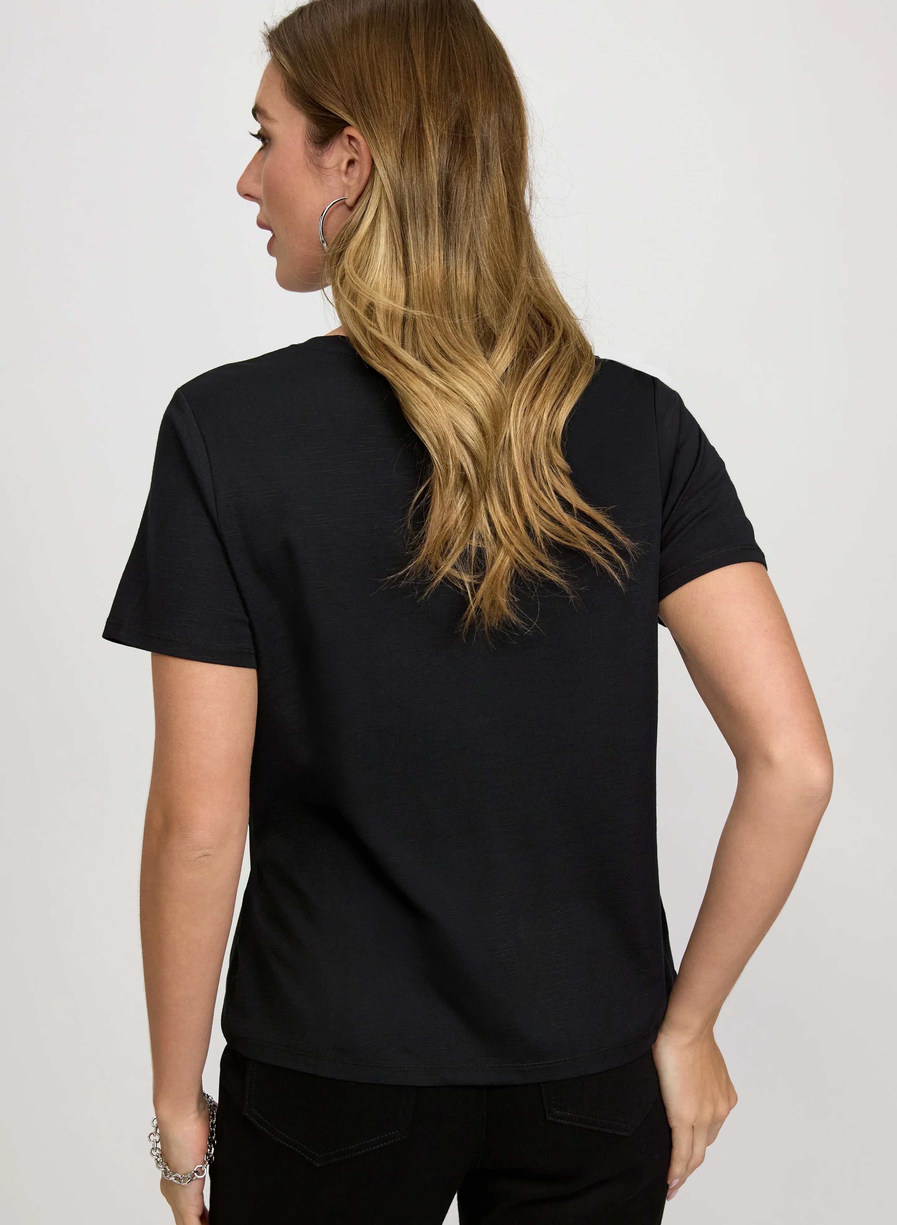 Knot Detail T-Shirt - Image 4