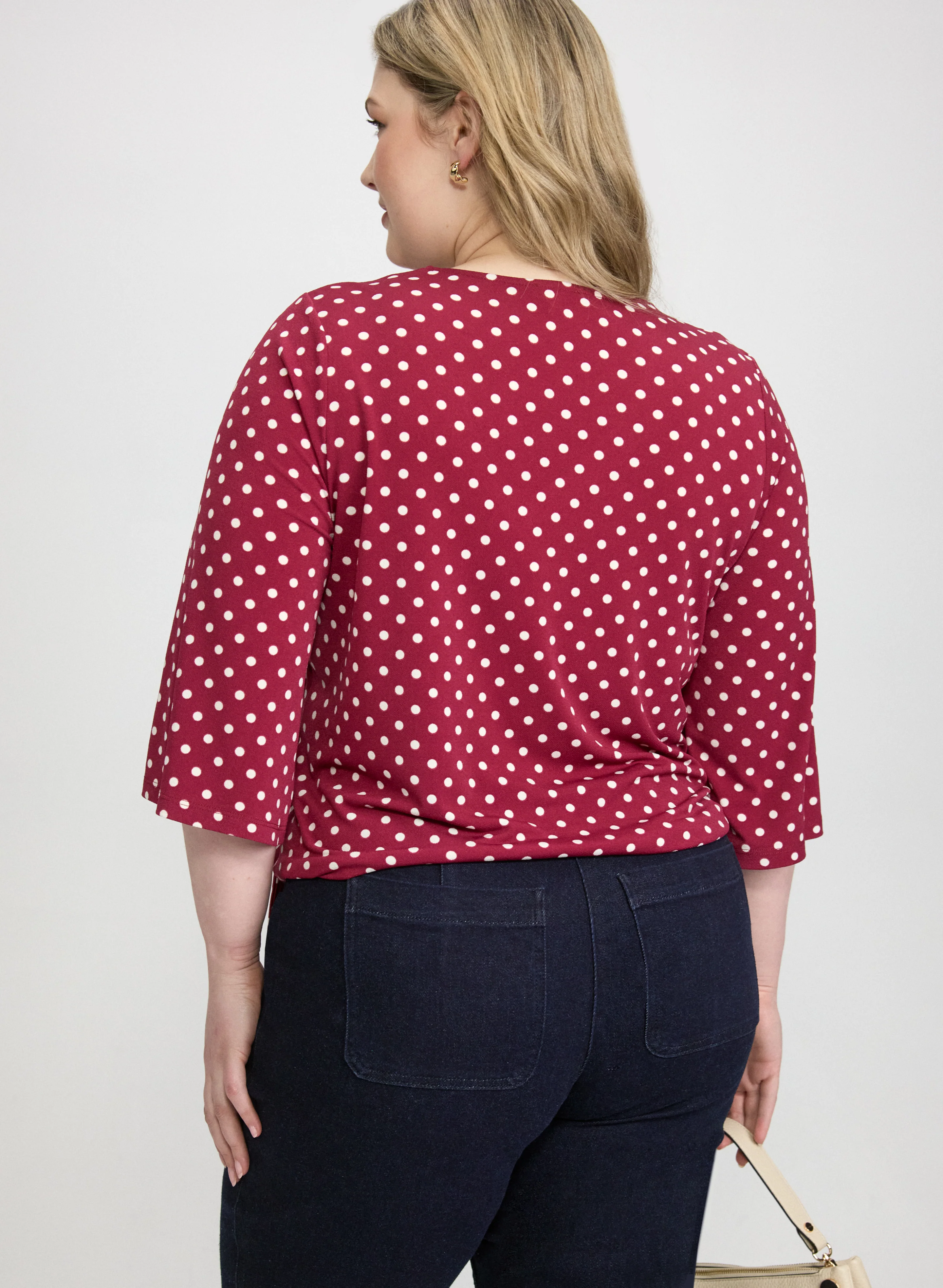 Knotted Polka Dot Top - Image 4