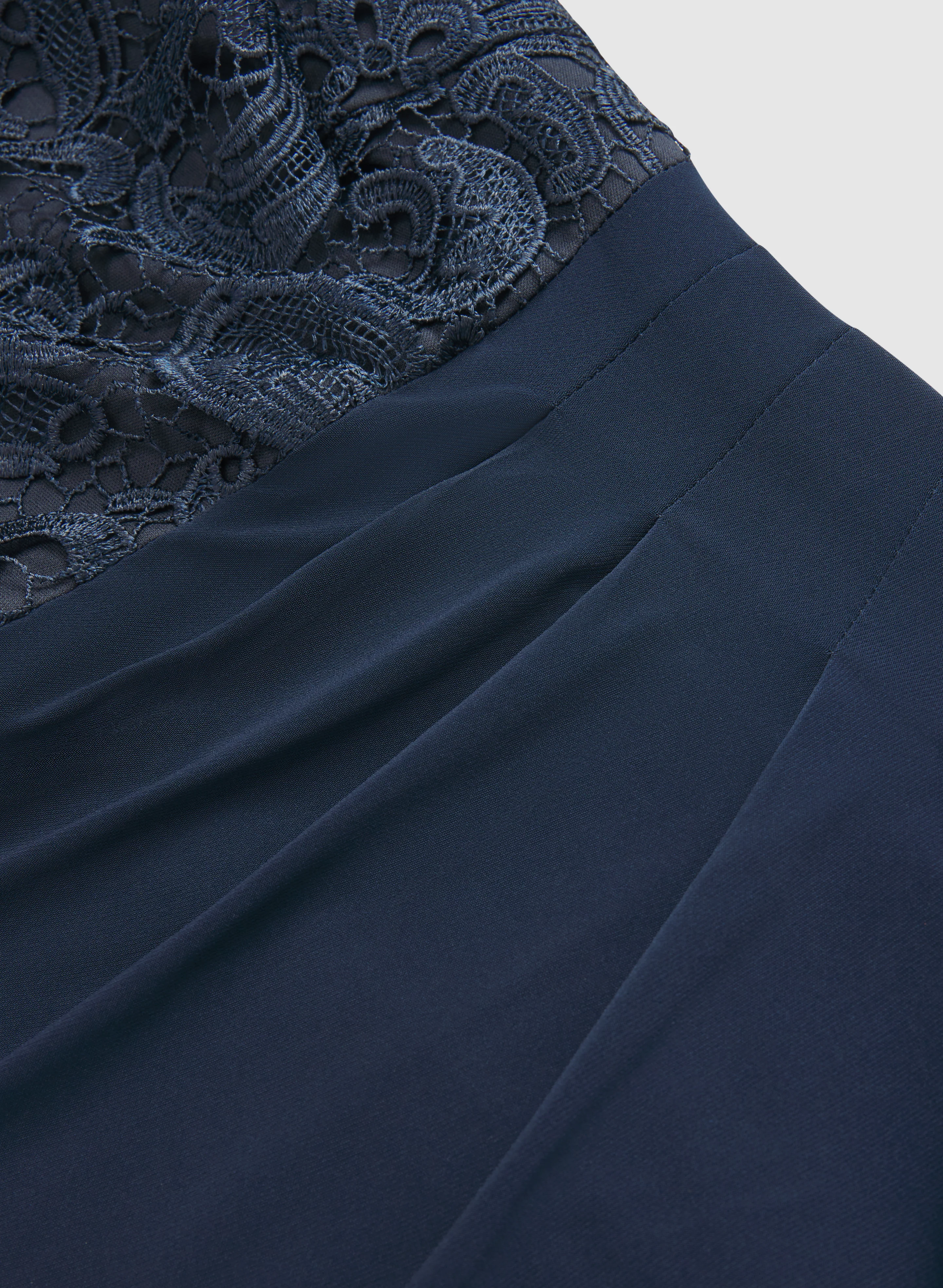 Lace Cowl Back Dress - Image 7
