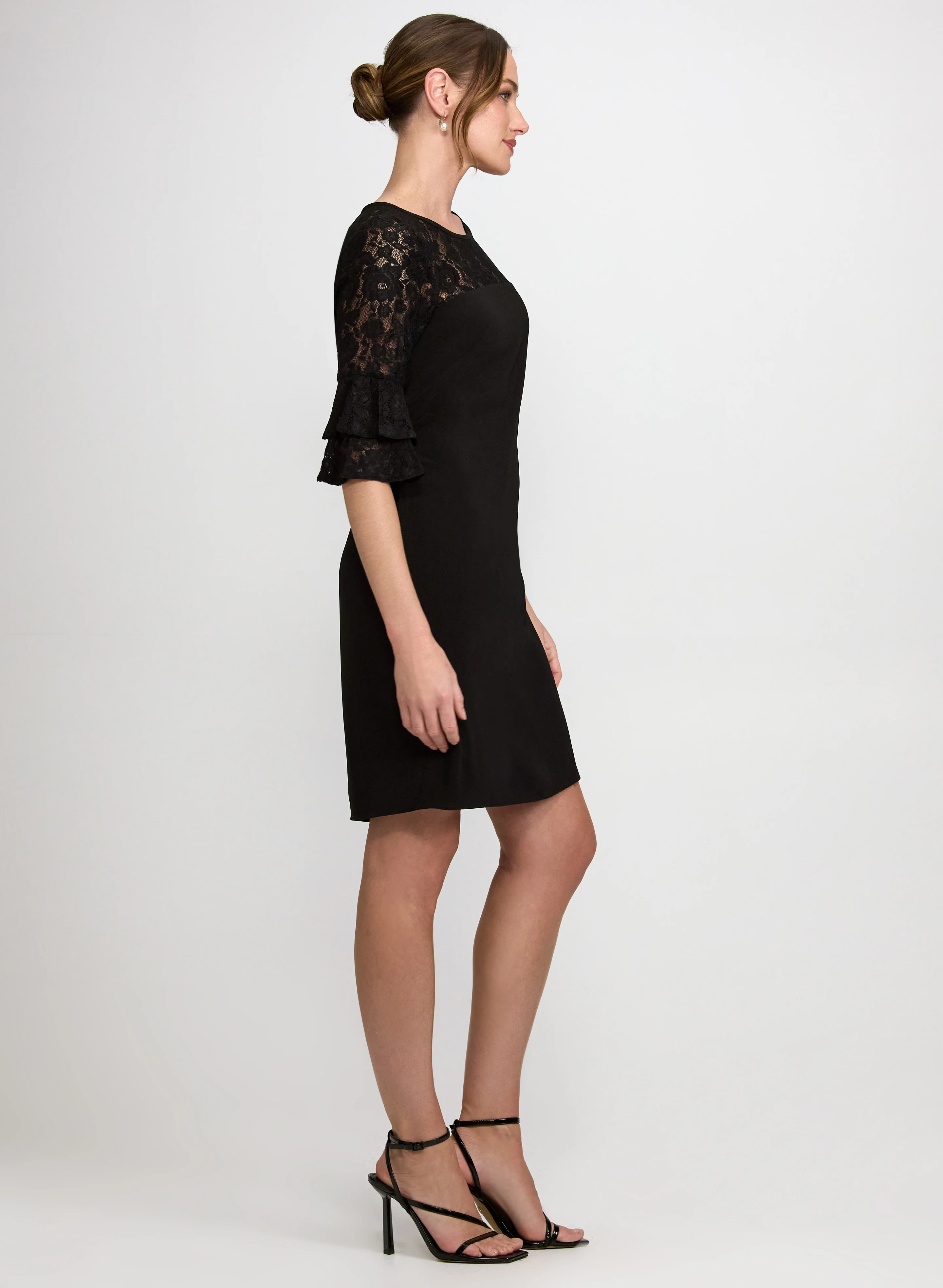 Lace Detail Sheath Dress - Image 3