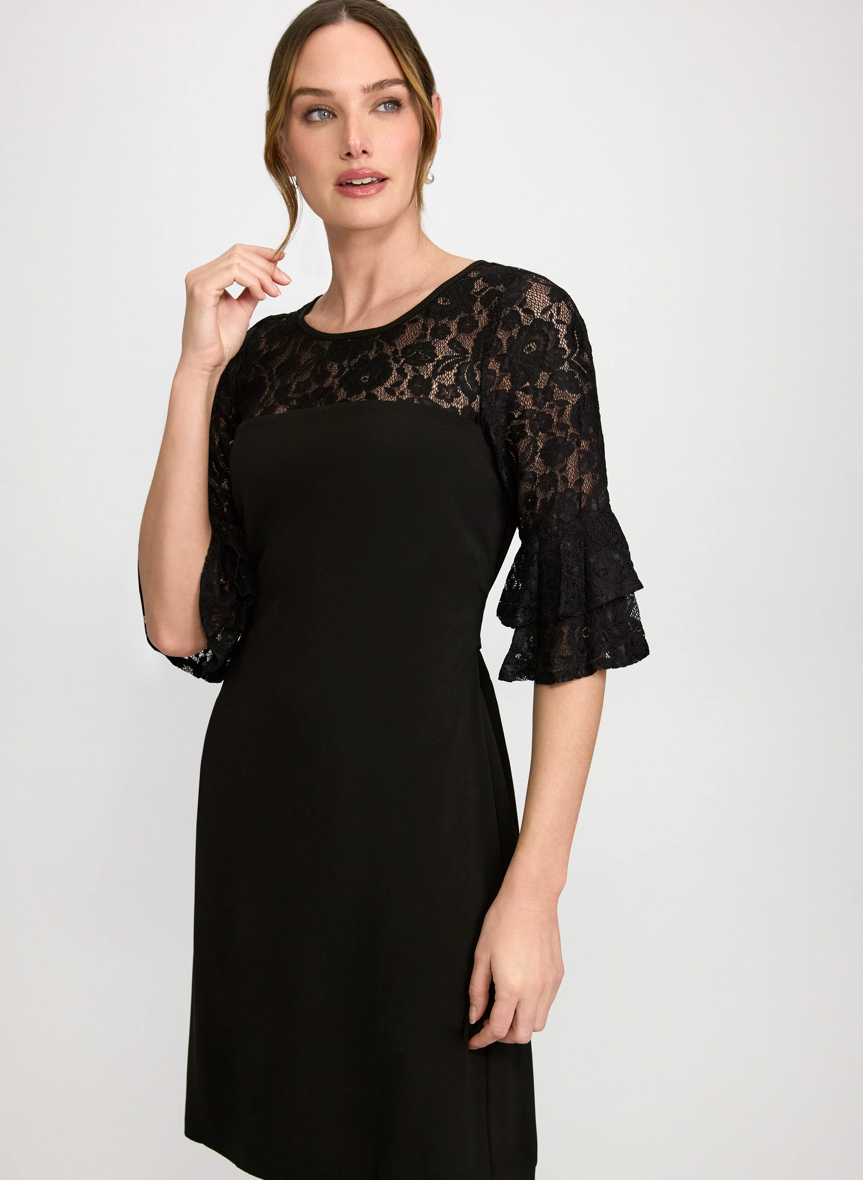 Lace Detail Sheath Dress - Image 4