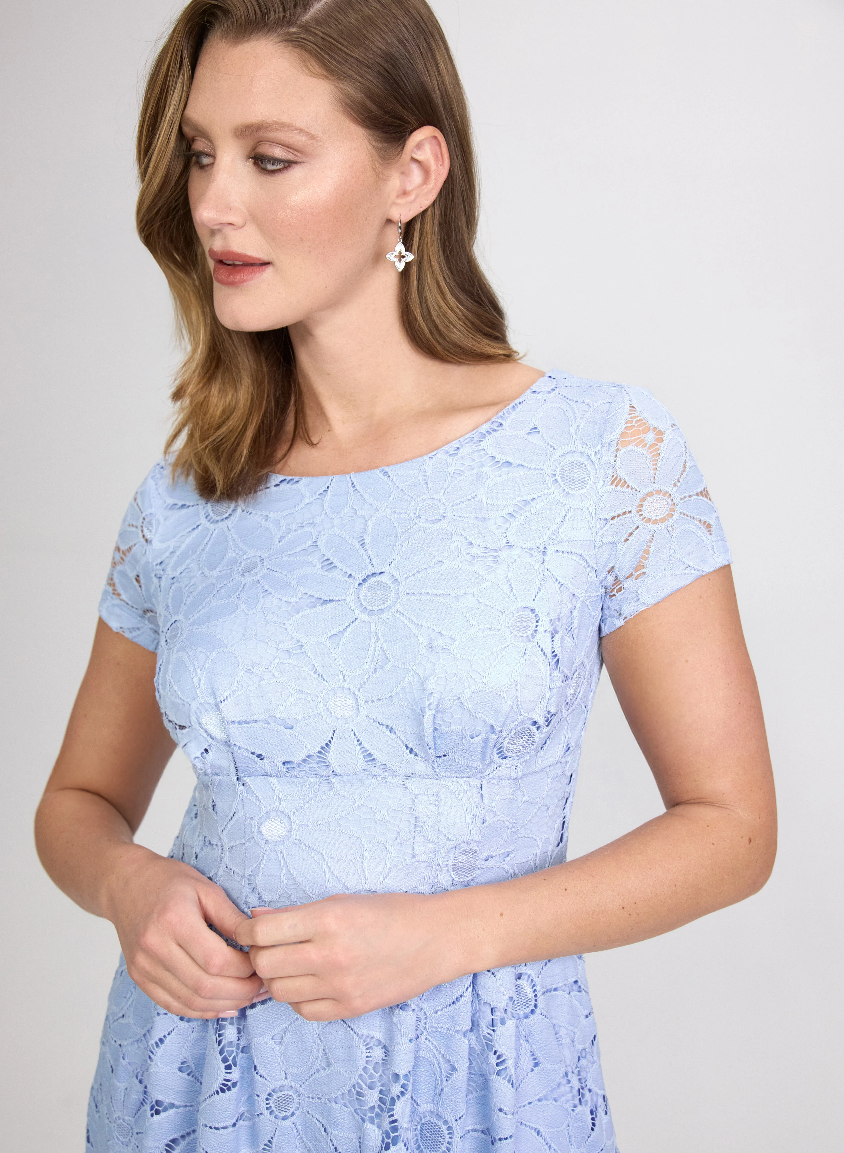 Lace Empire Waist Dress - Image 8