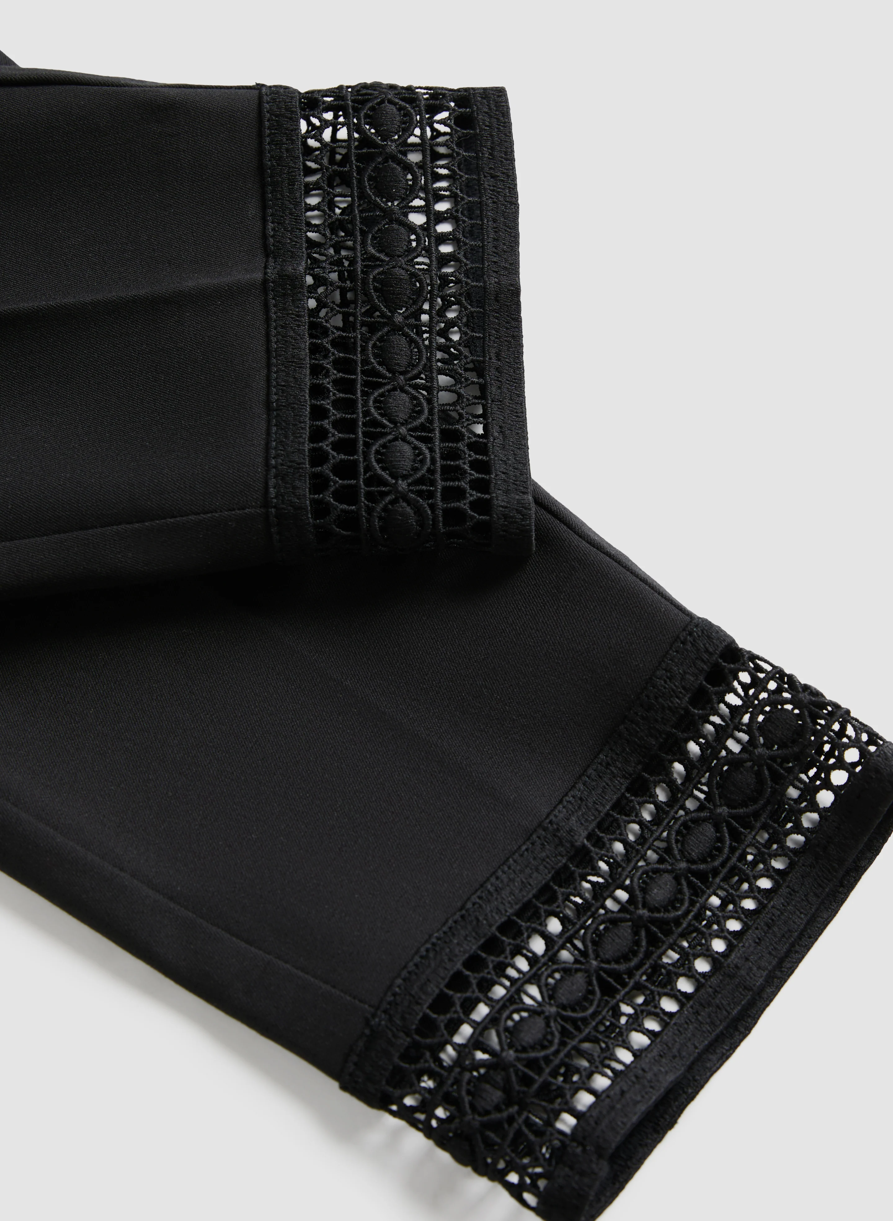 Lace Hem Pull-On Ankle Pants - Image 7