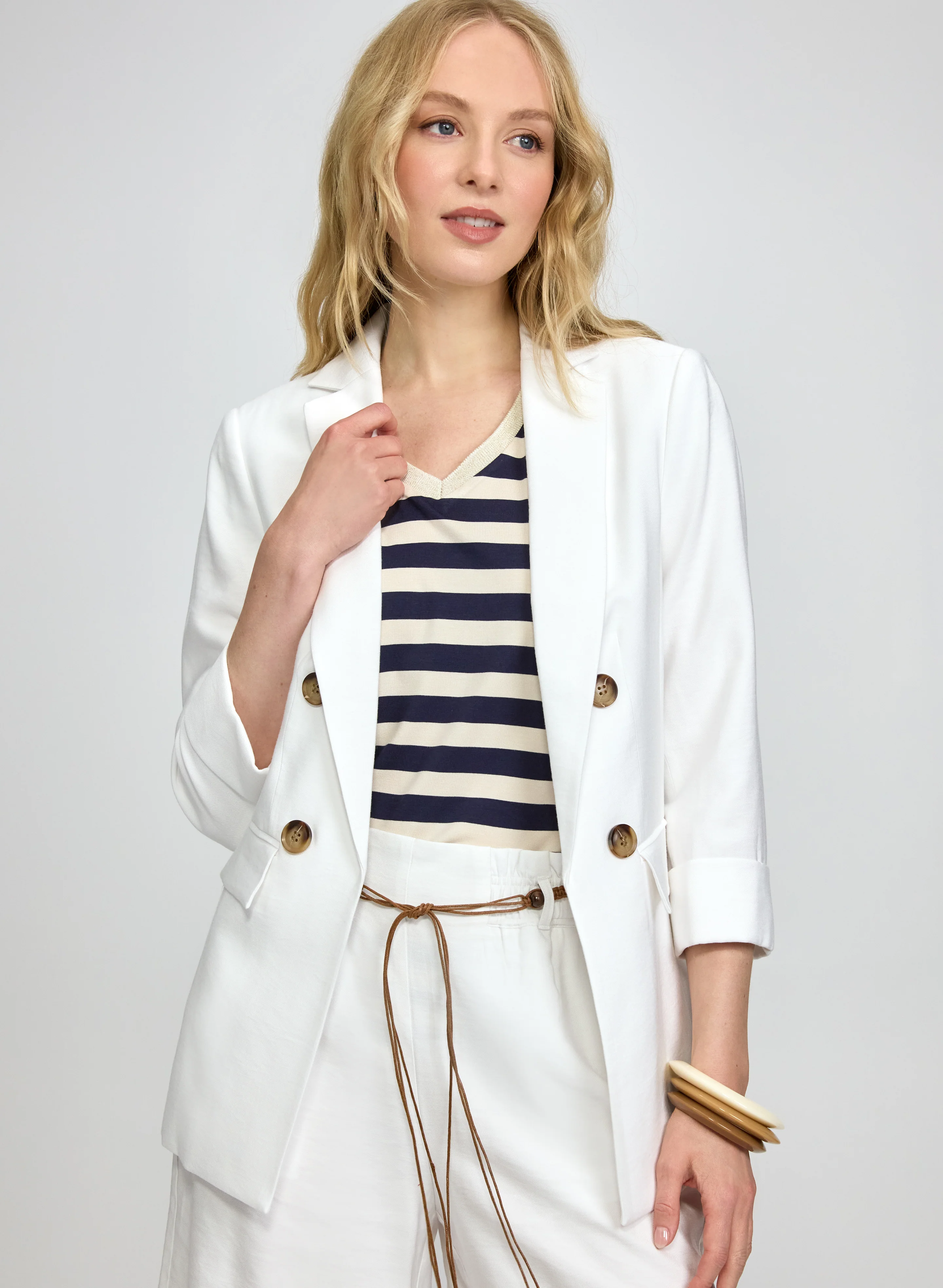 Lace-Up Back Blazer