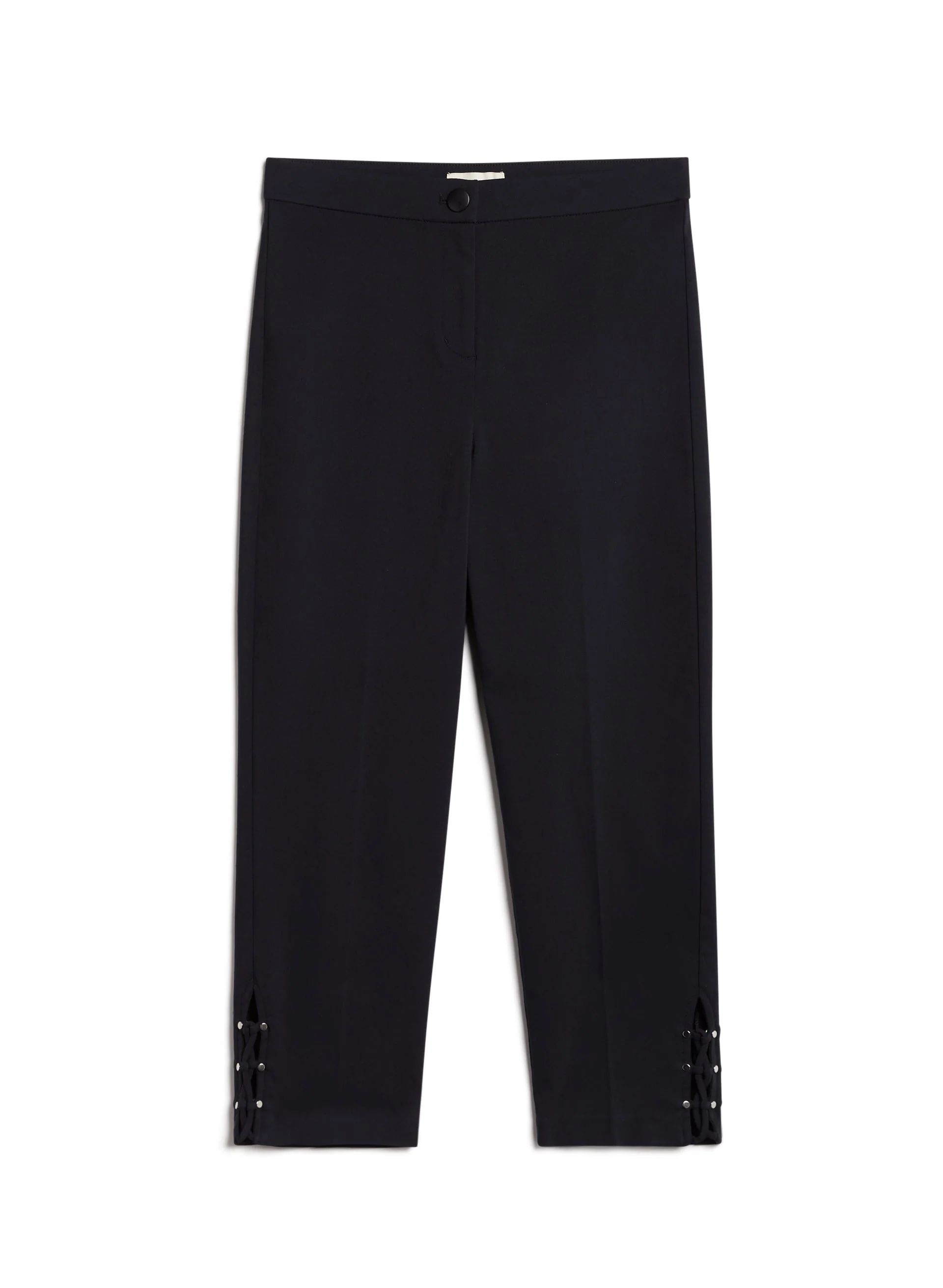 Lace-Up Detail Capri Pants - Image 5