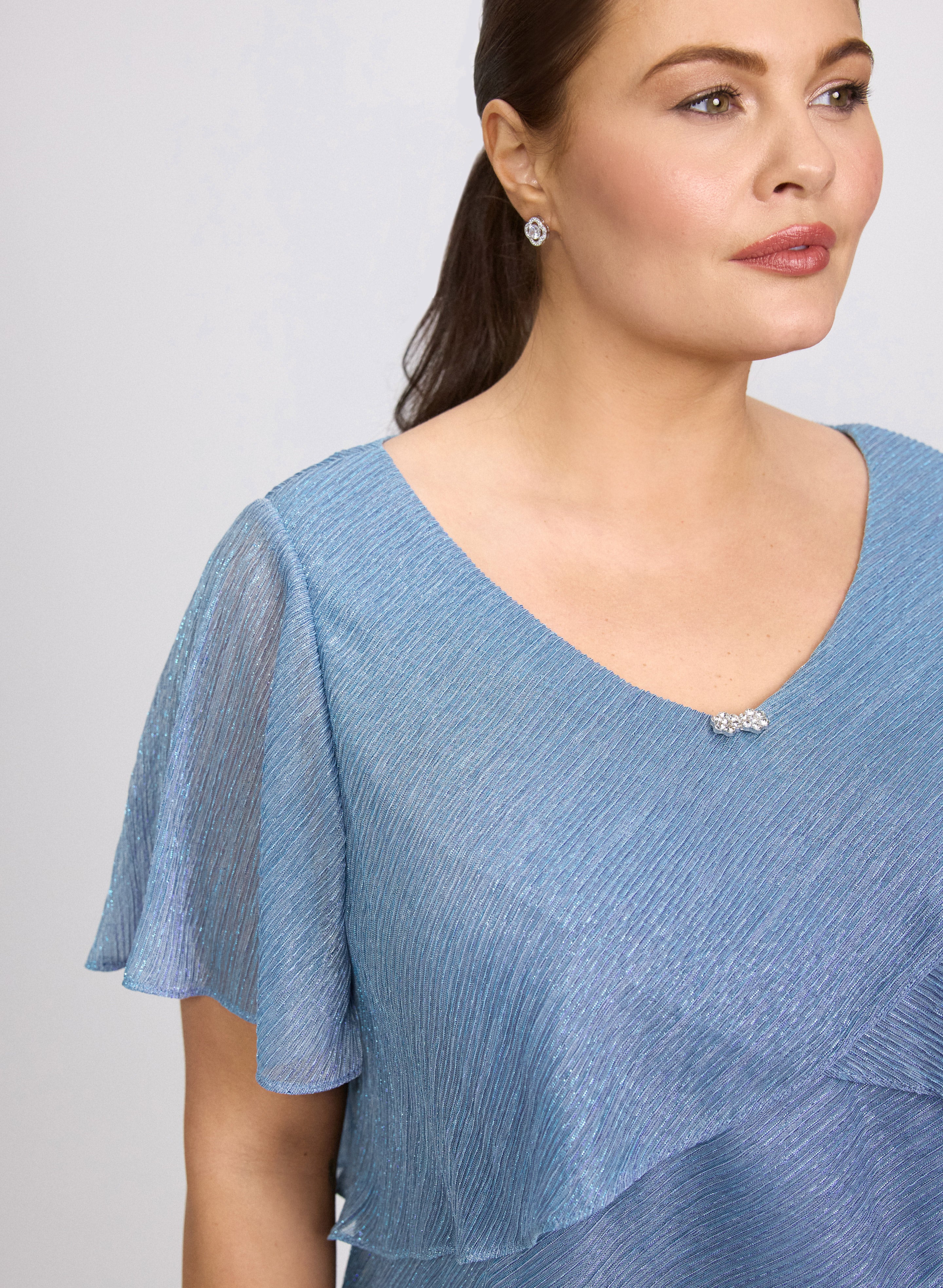 Layered Metallic Dress - Image 5