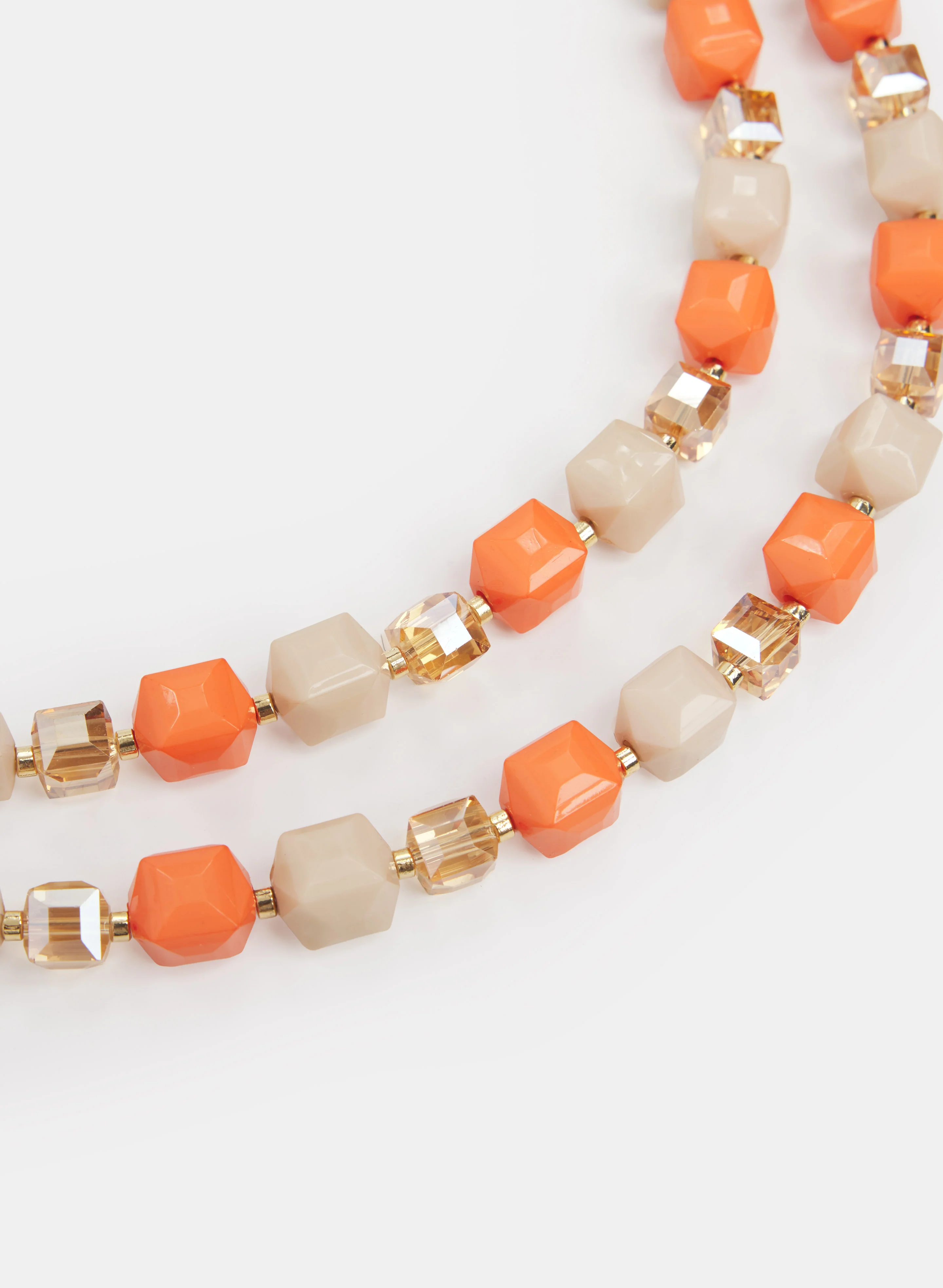 Layered Mixed Bead Necklace - Image 2