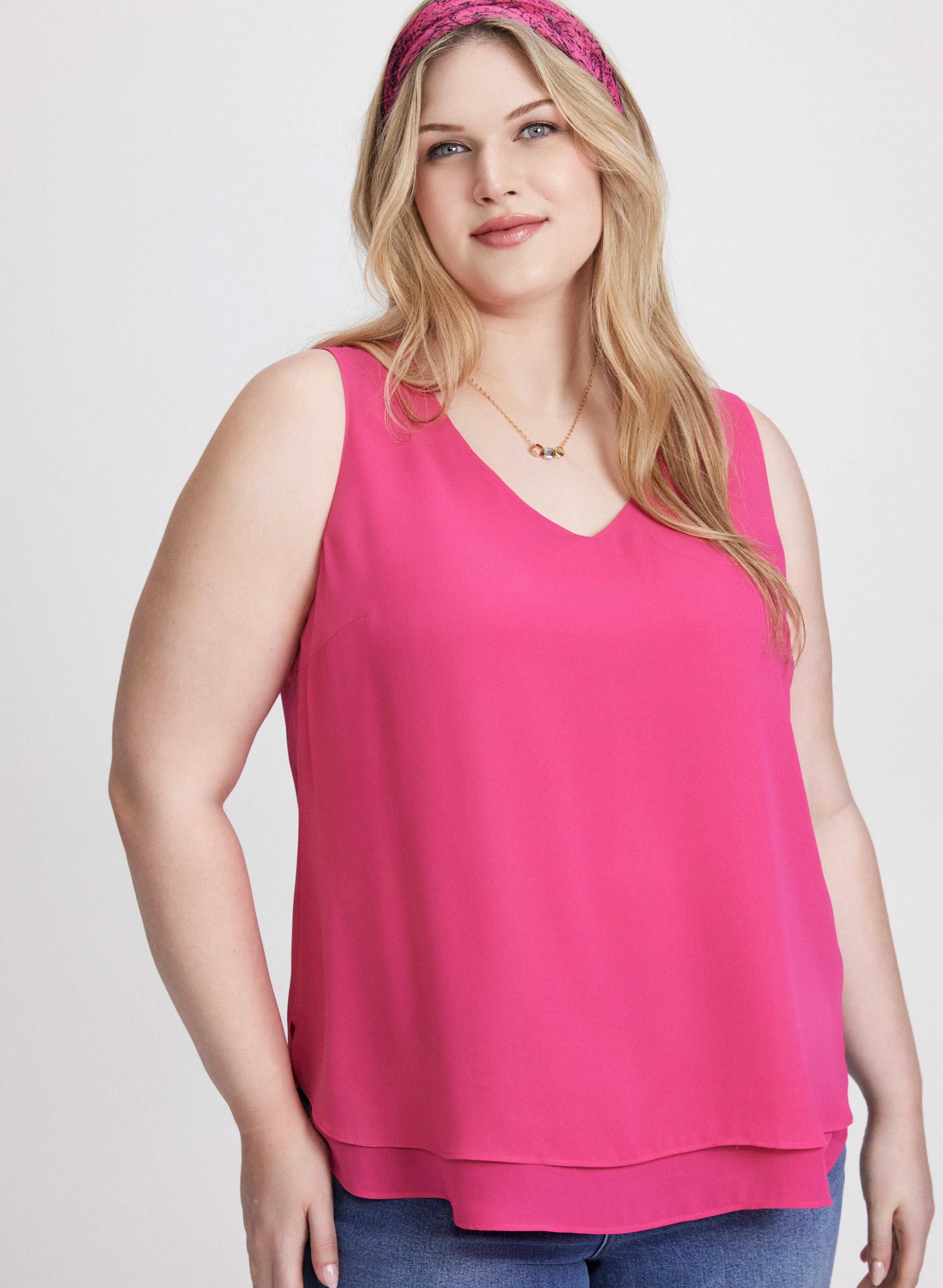 Layered Sleeveless Blouse - Image 2