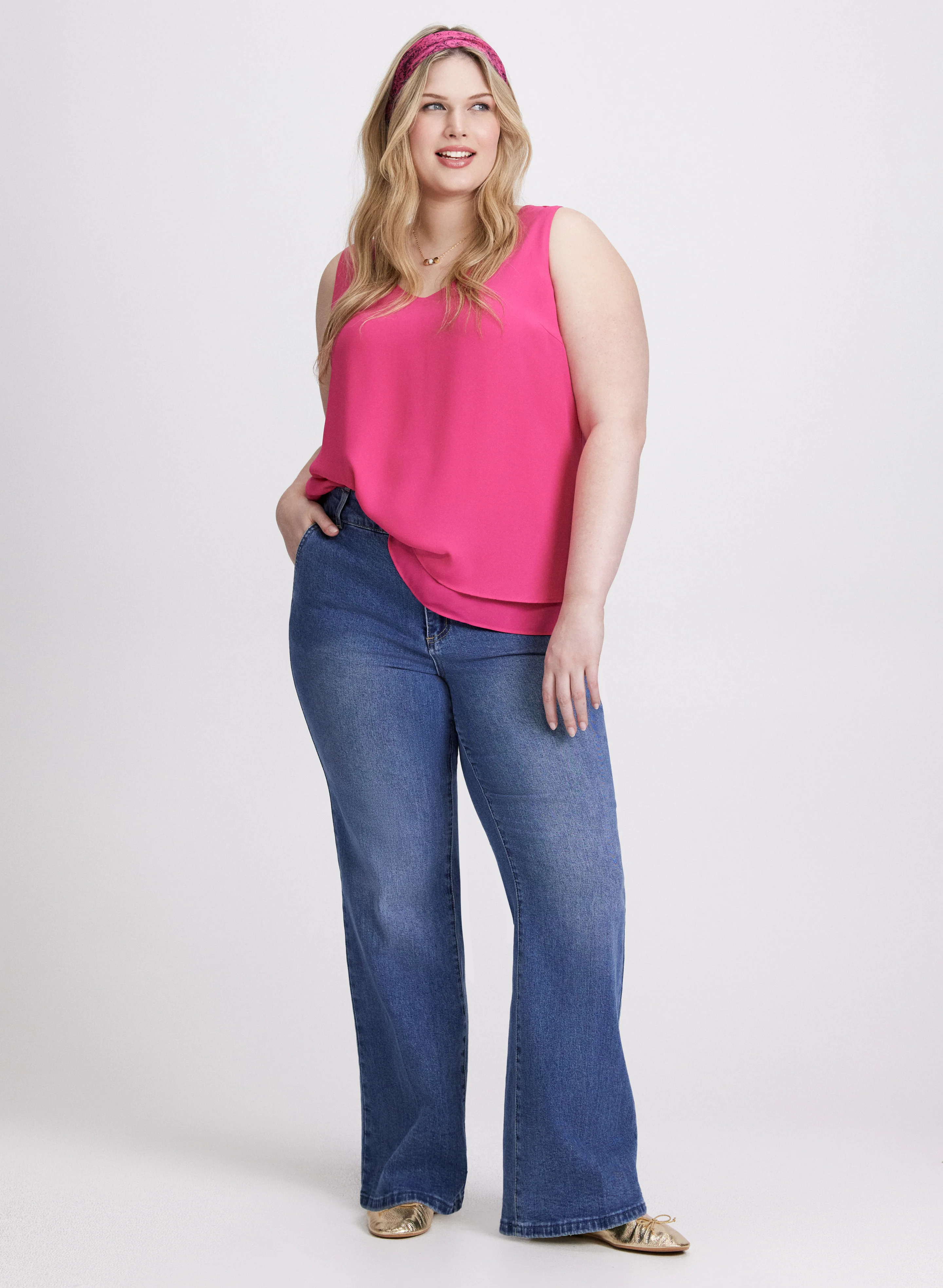 Layered Sleeveless Blouse - Image 3