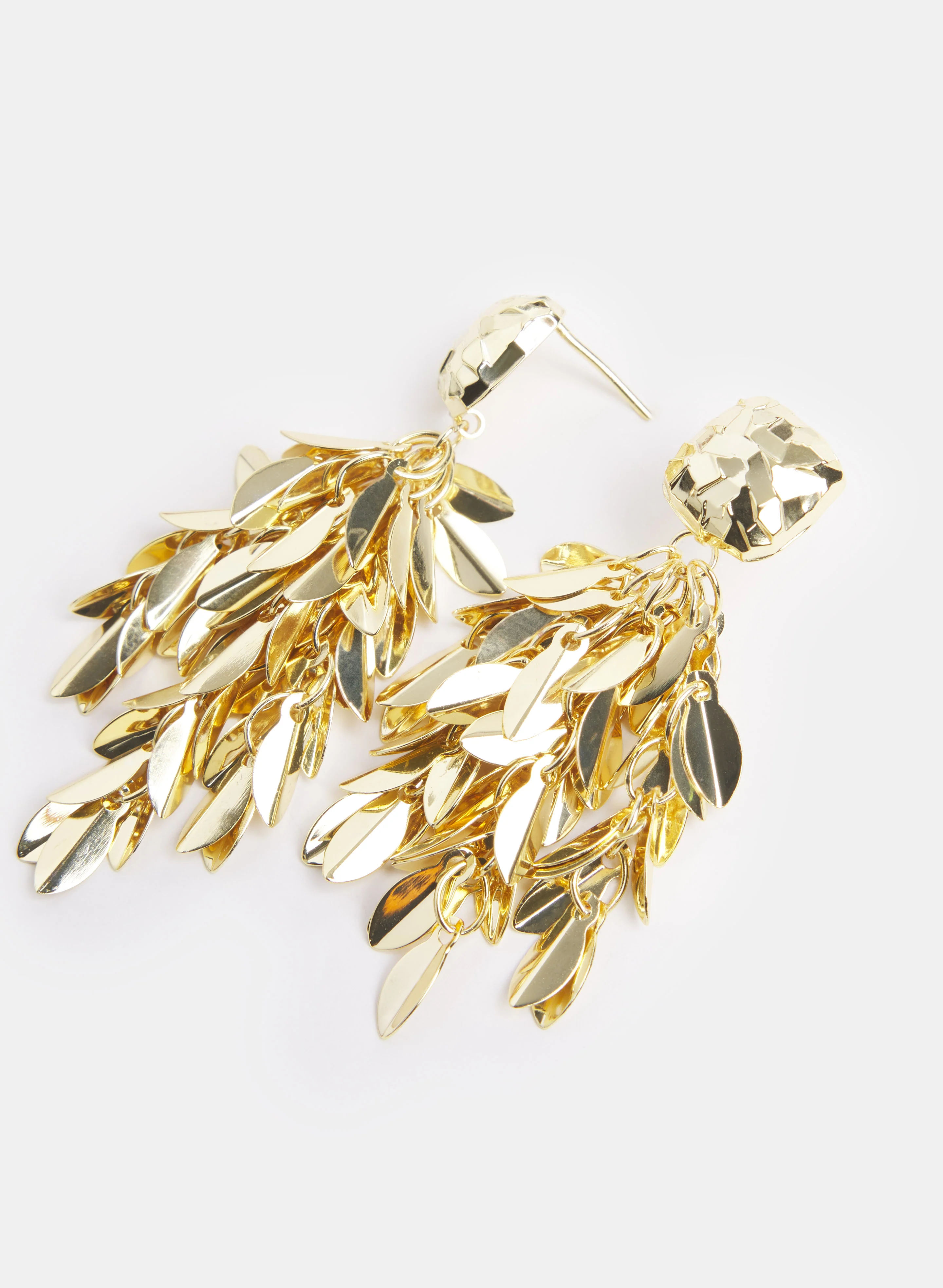 Leaf Cluster Drop Earrings - Image 2