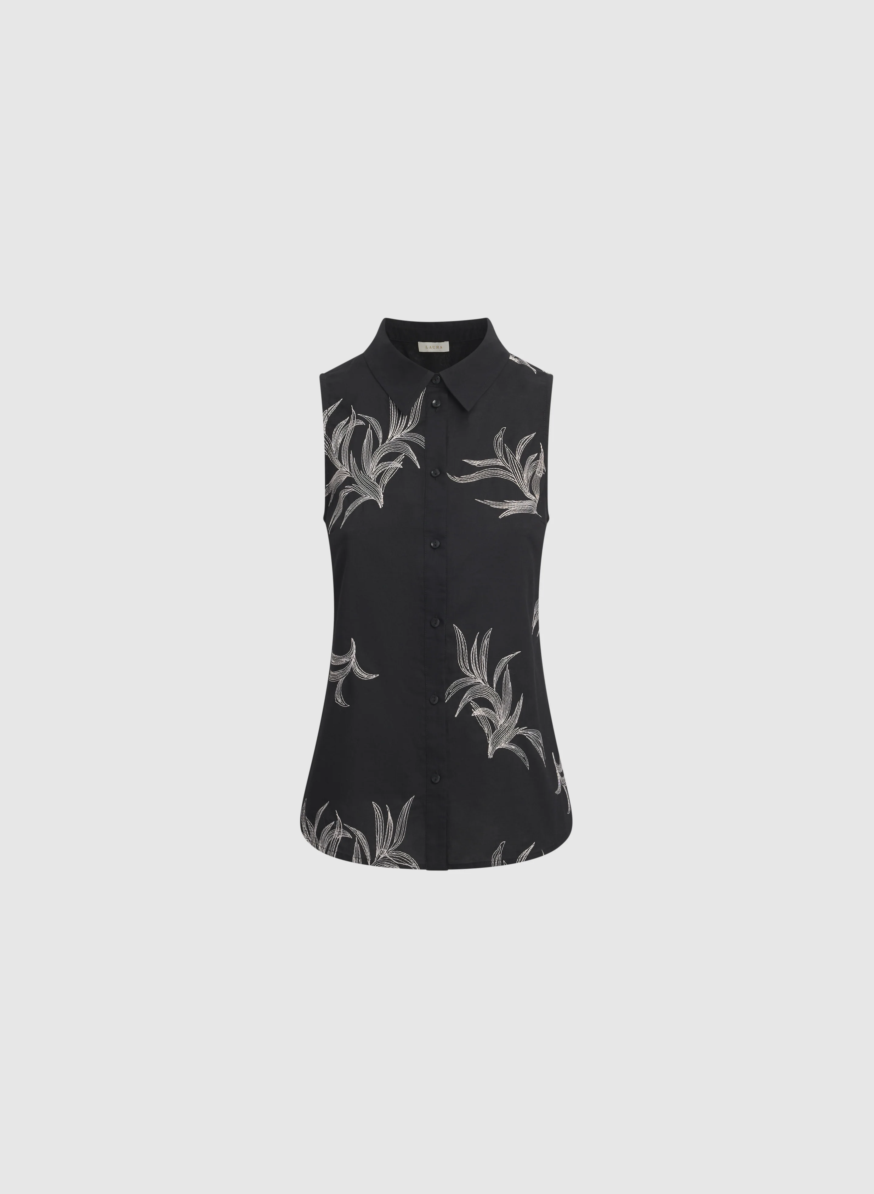 Leaf Embroidered Blouse - Image 6
