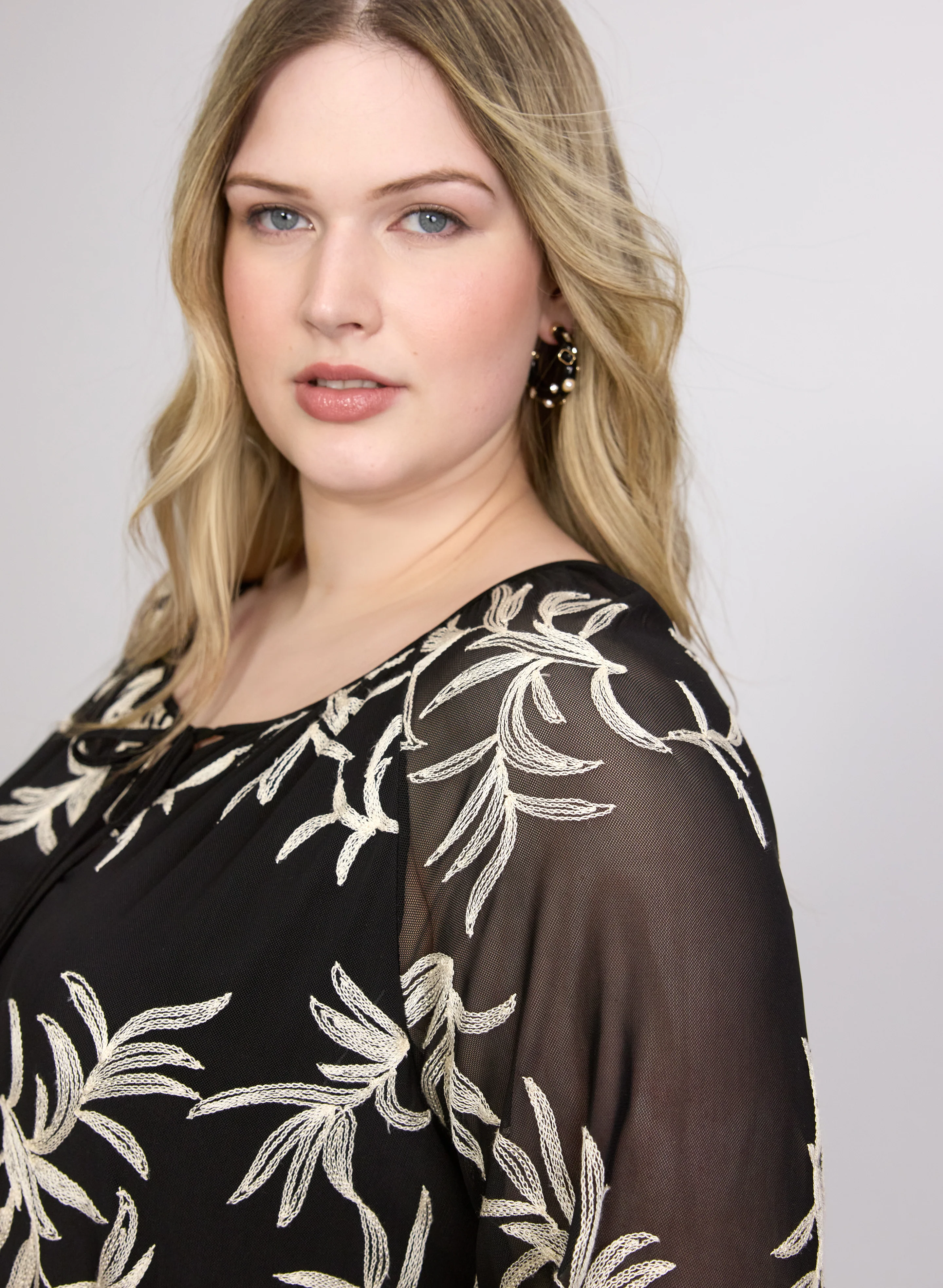 Leaf Embroidered Top - Image 2
