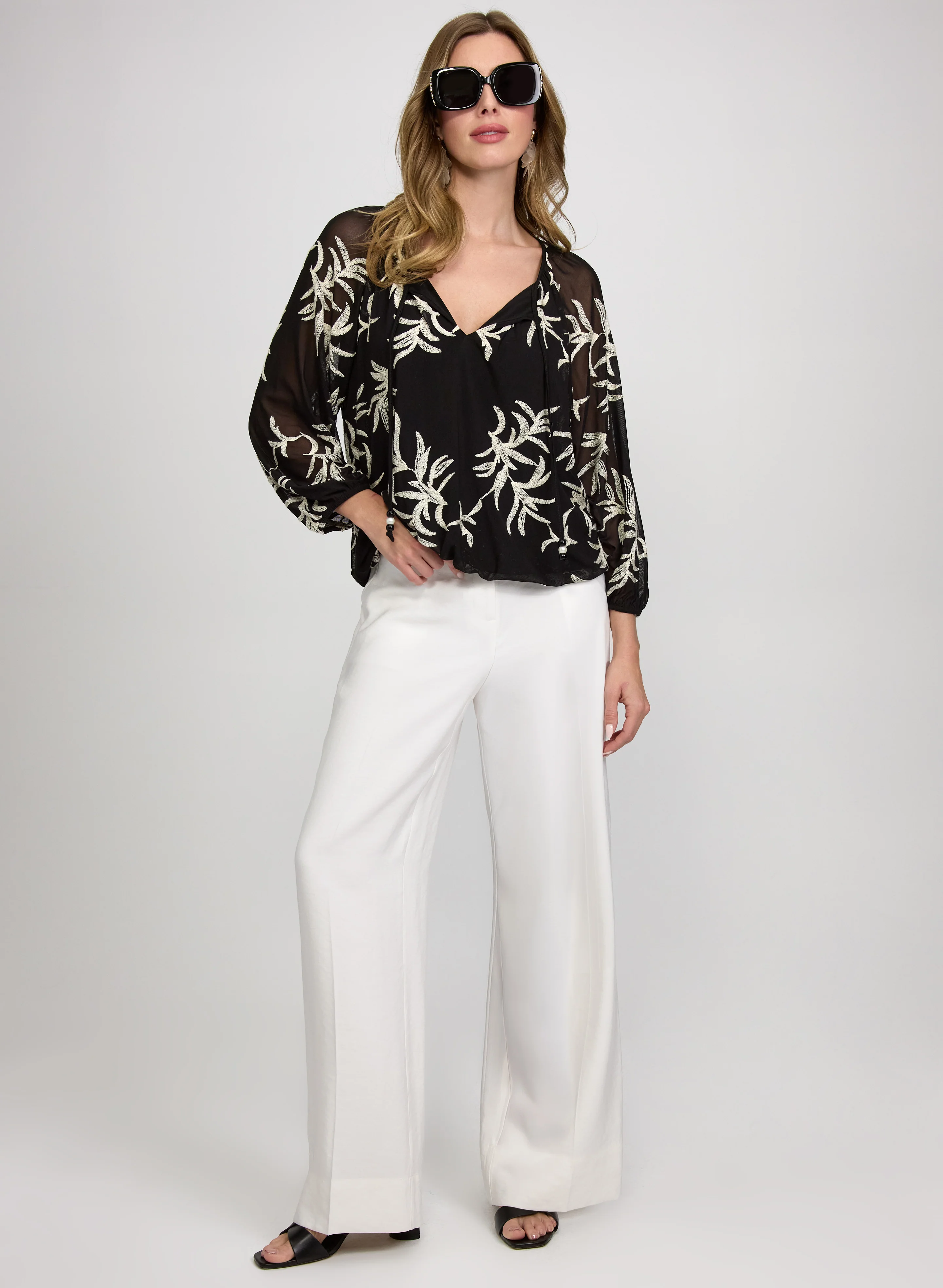 Leaf Embroidered Top - Image 3