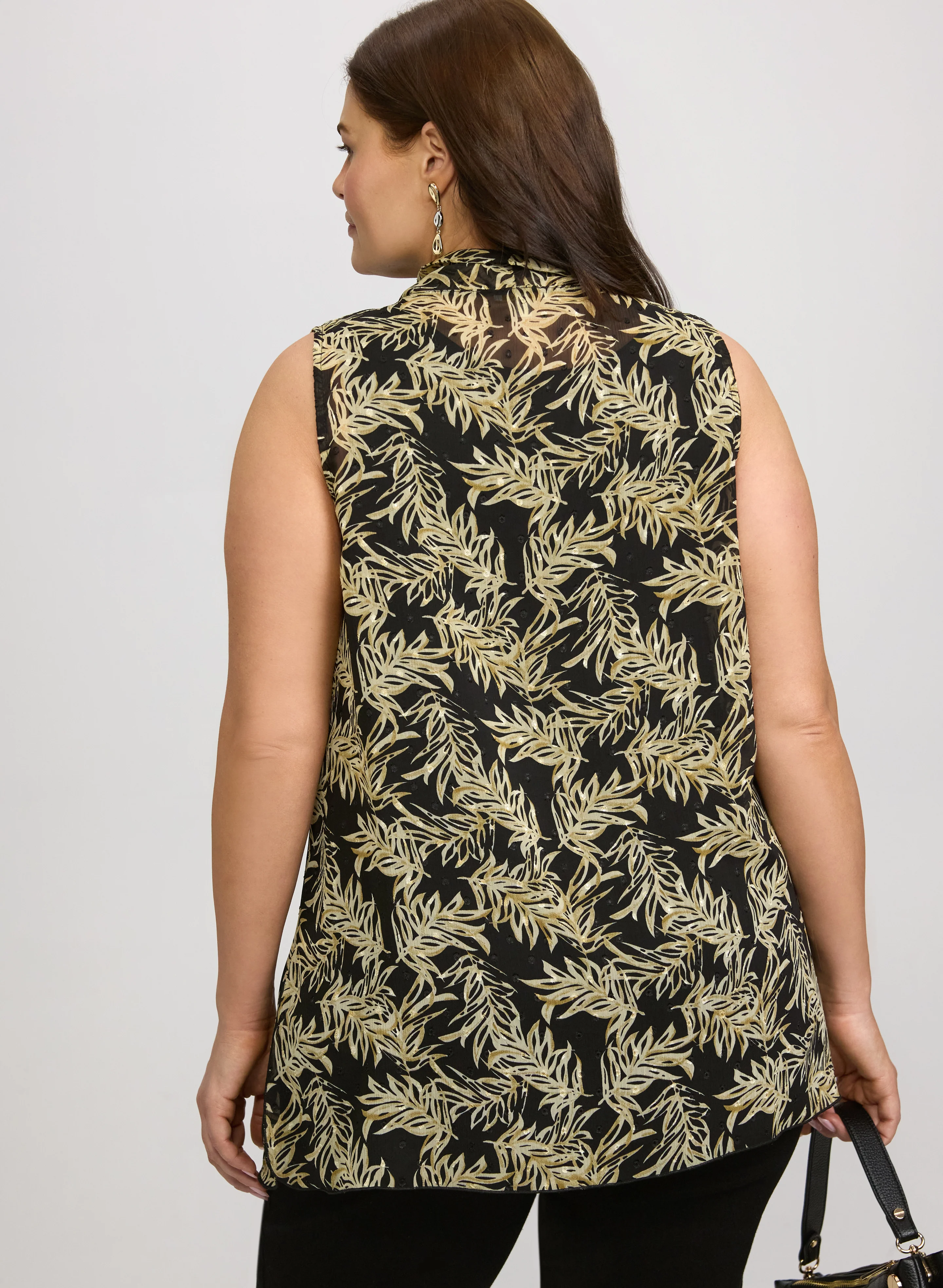 Leaf Print Blouse - Image 4