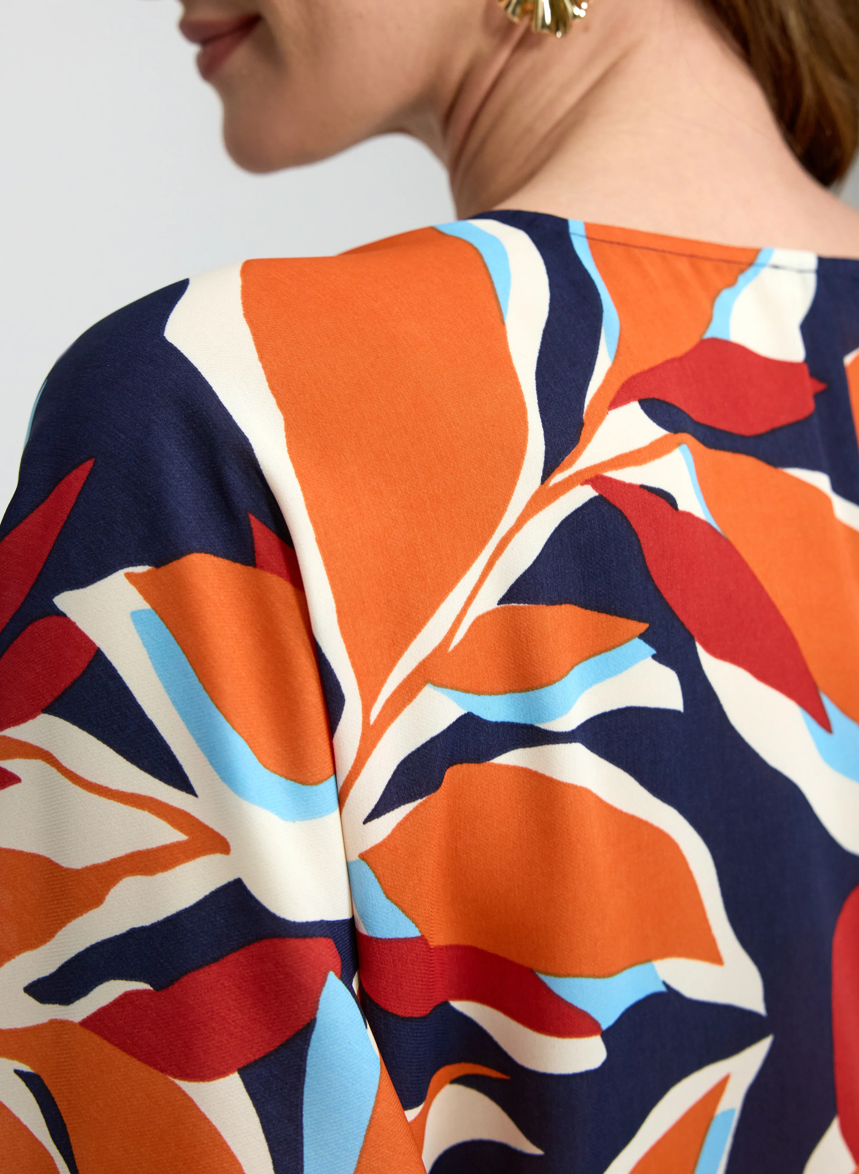 Leaf Print Blouse - Image 3