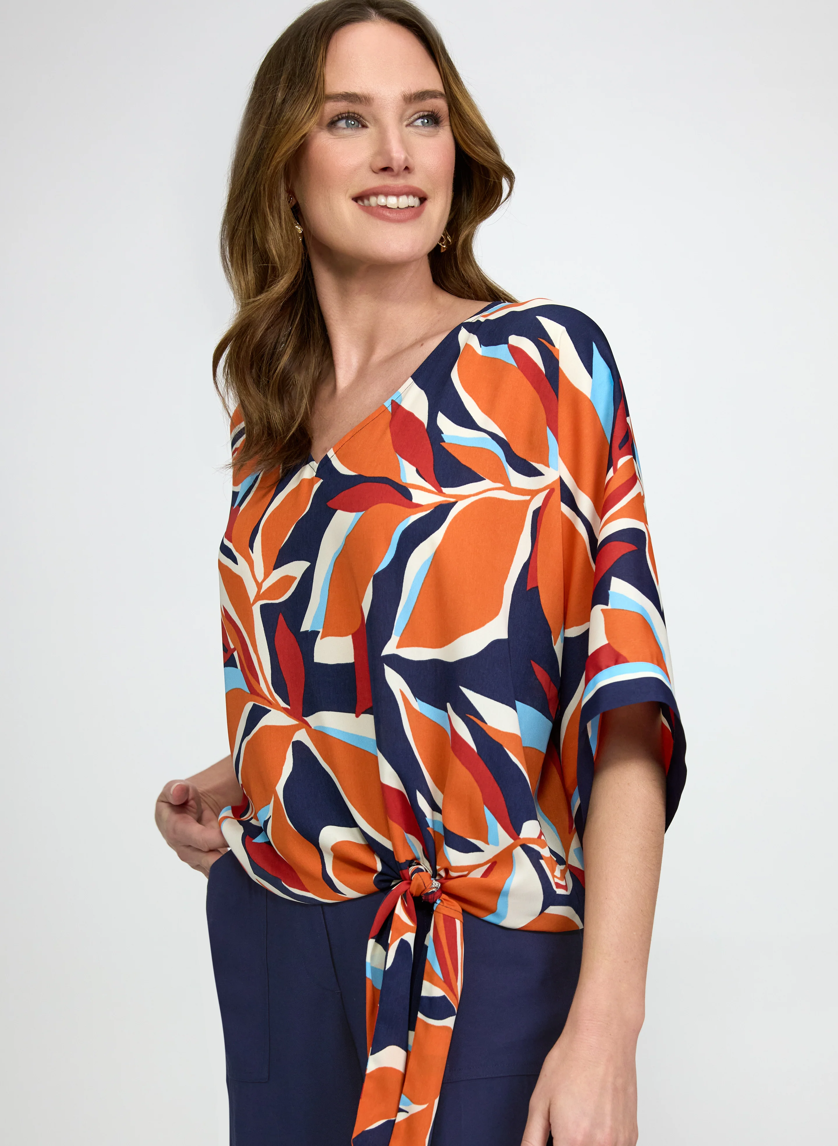Leaf Print Blouse - Image 7