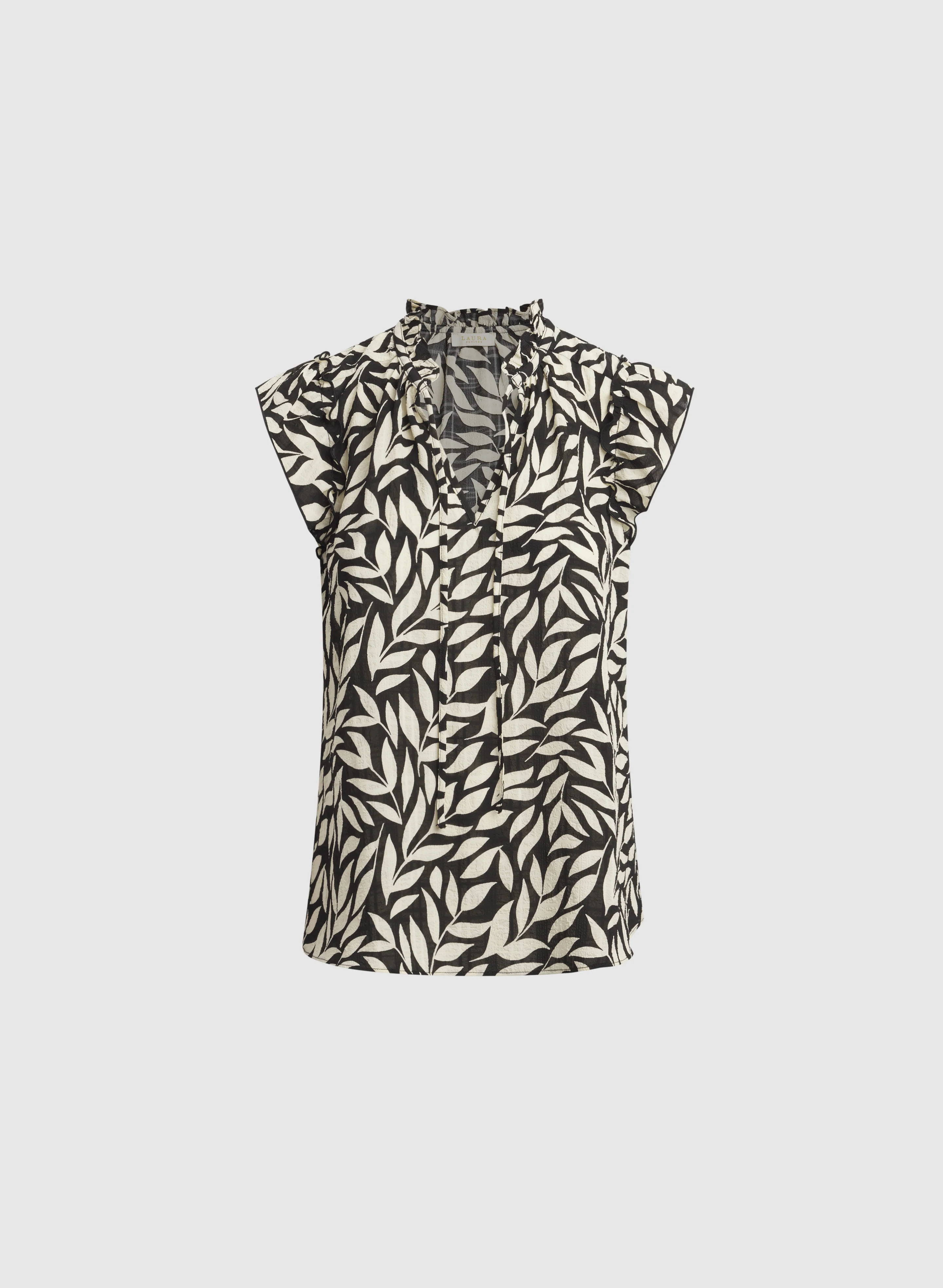 Leaf Print Blouse - Image 5