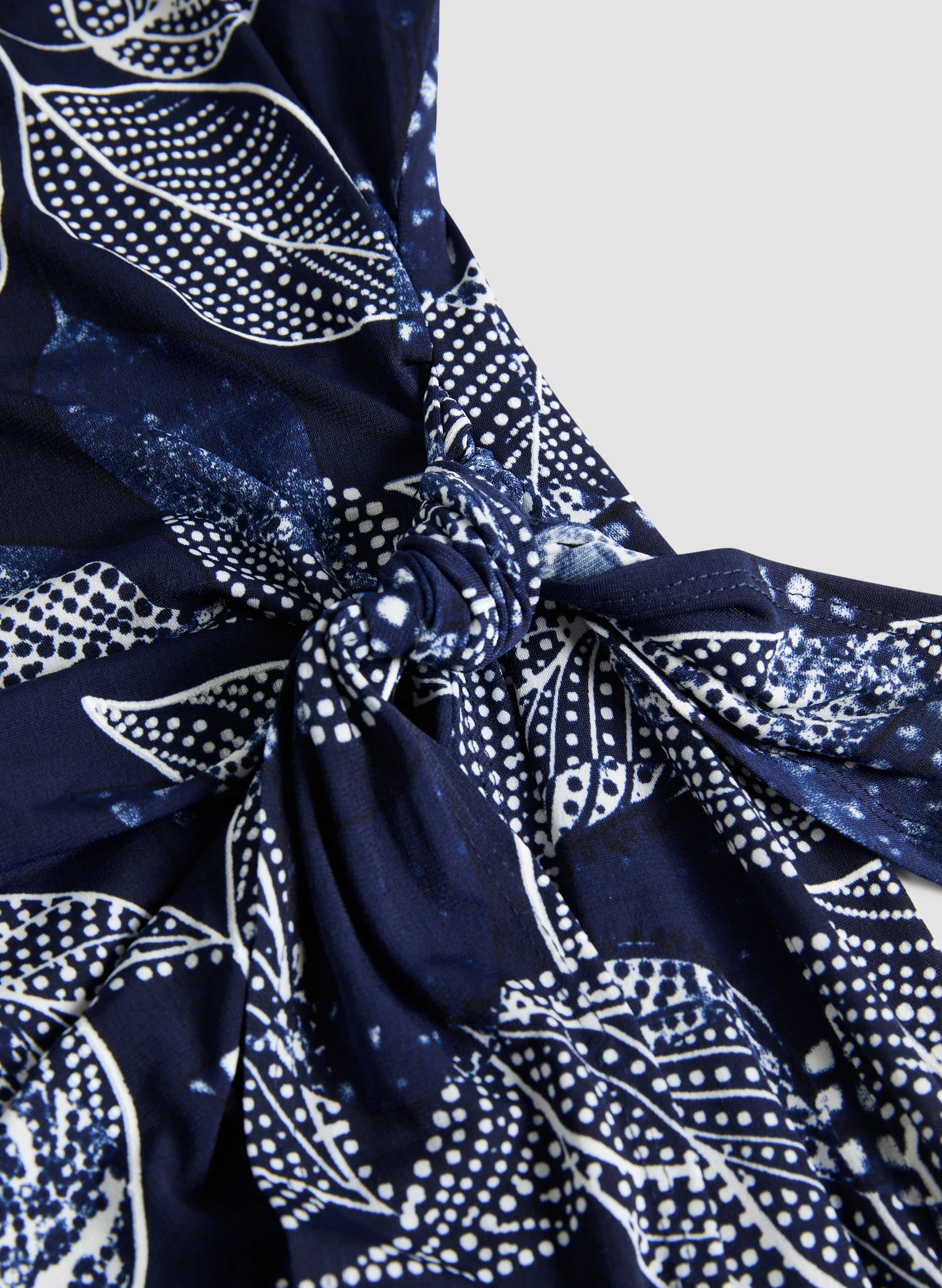Leaf Print Cap Sleeve Dress - Image 6