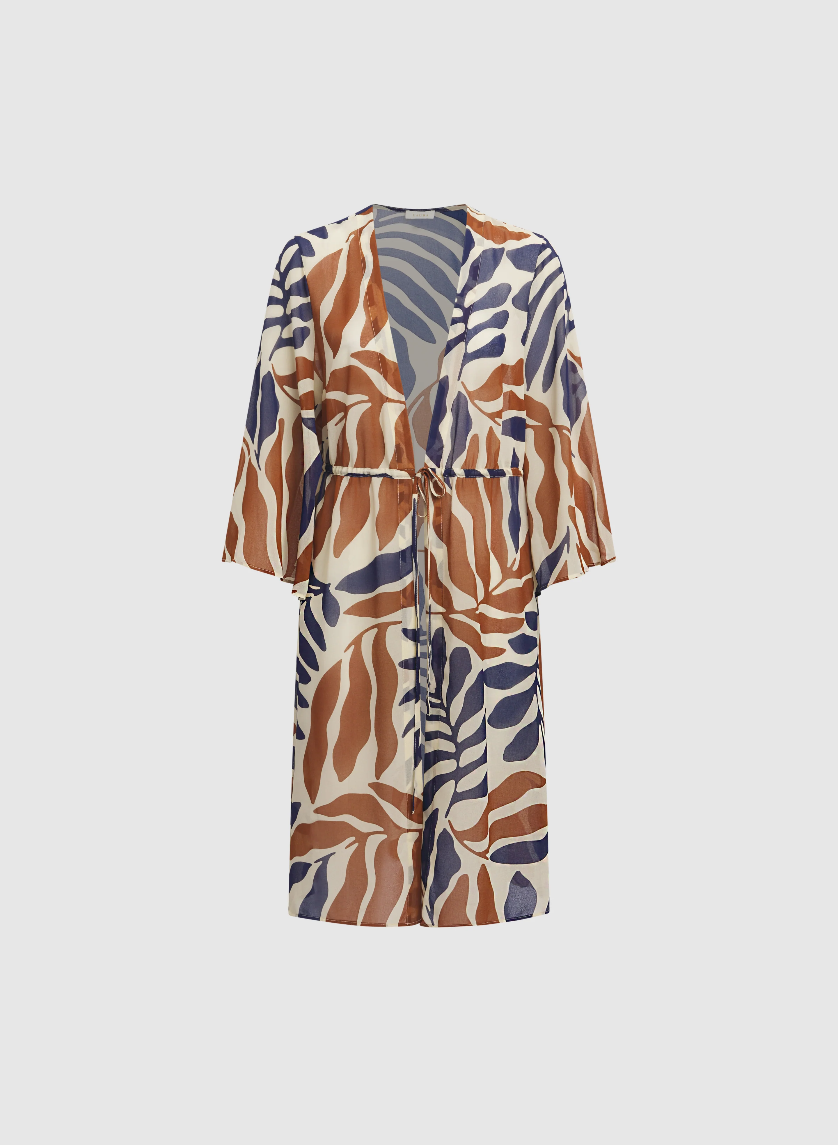 Leaf Print Chiffon Blouse - Image 6