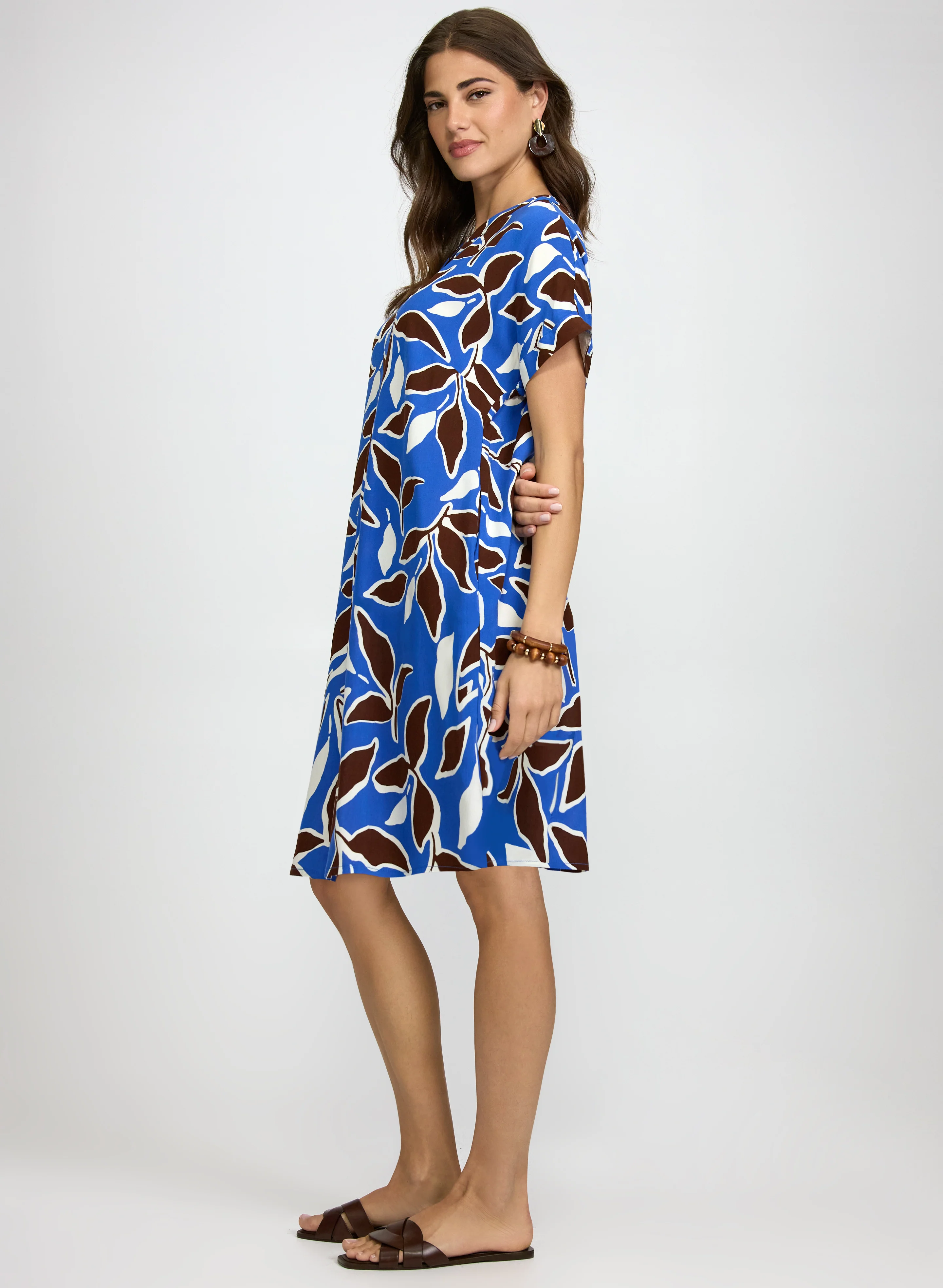 Leaf Print Dress - Image 2