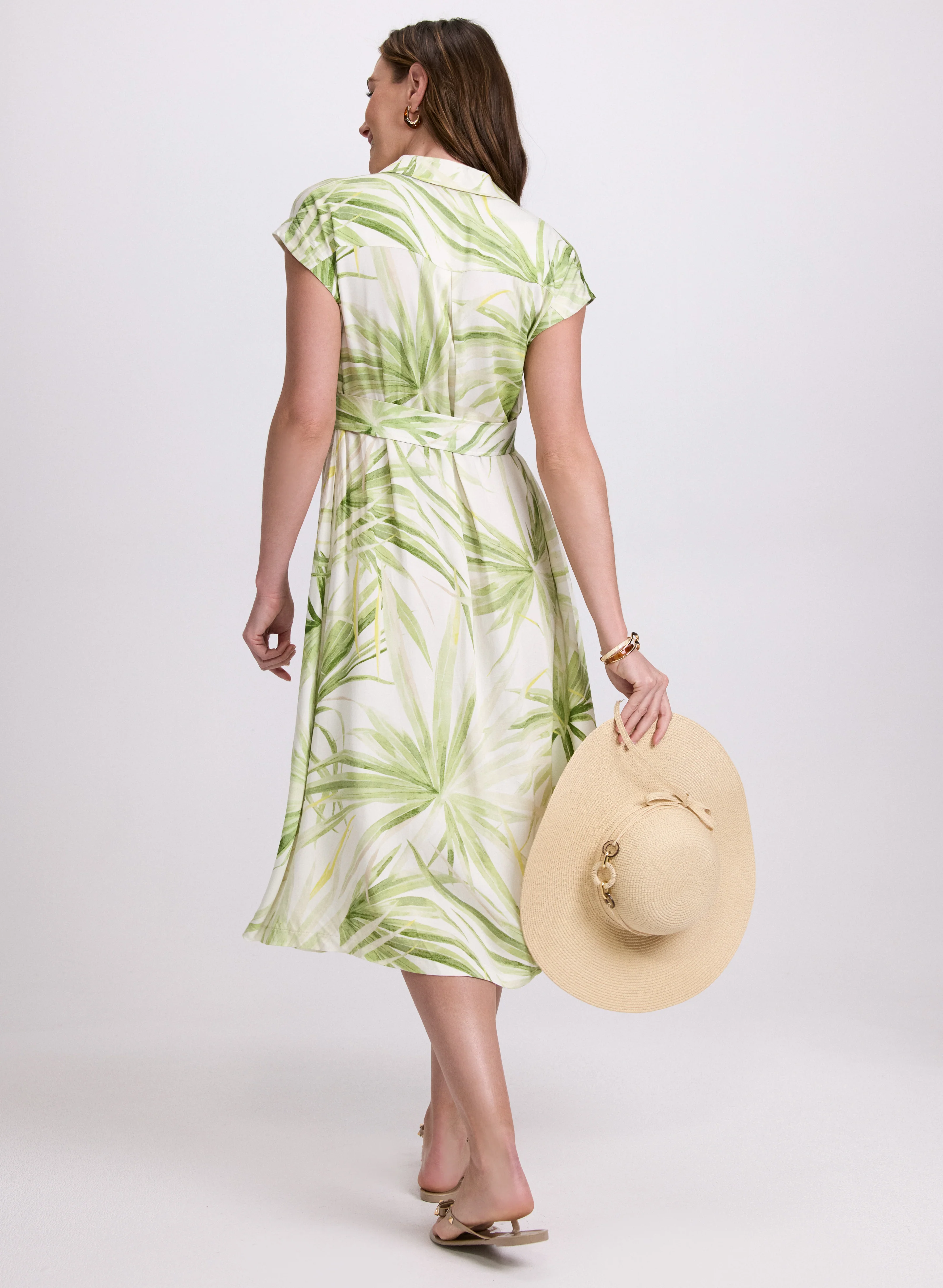 Leaf Print Dress - Image 3