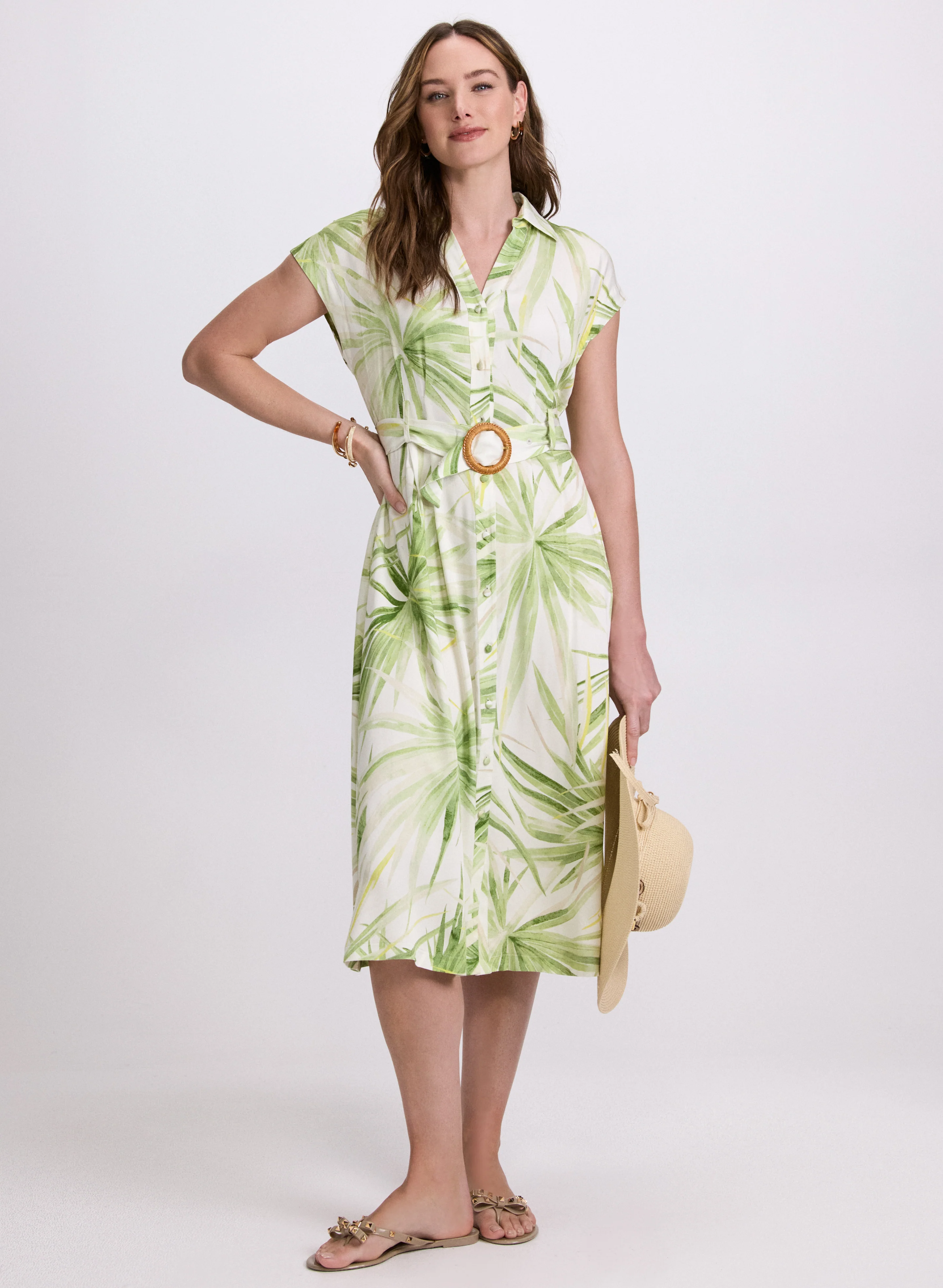 Leaf Print Dress - Image 5
