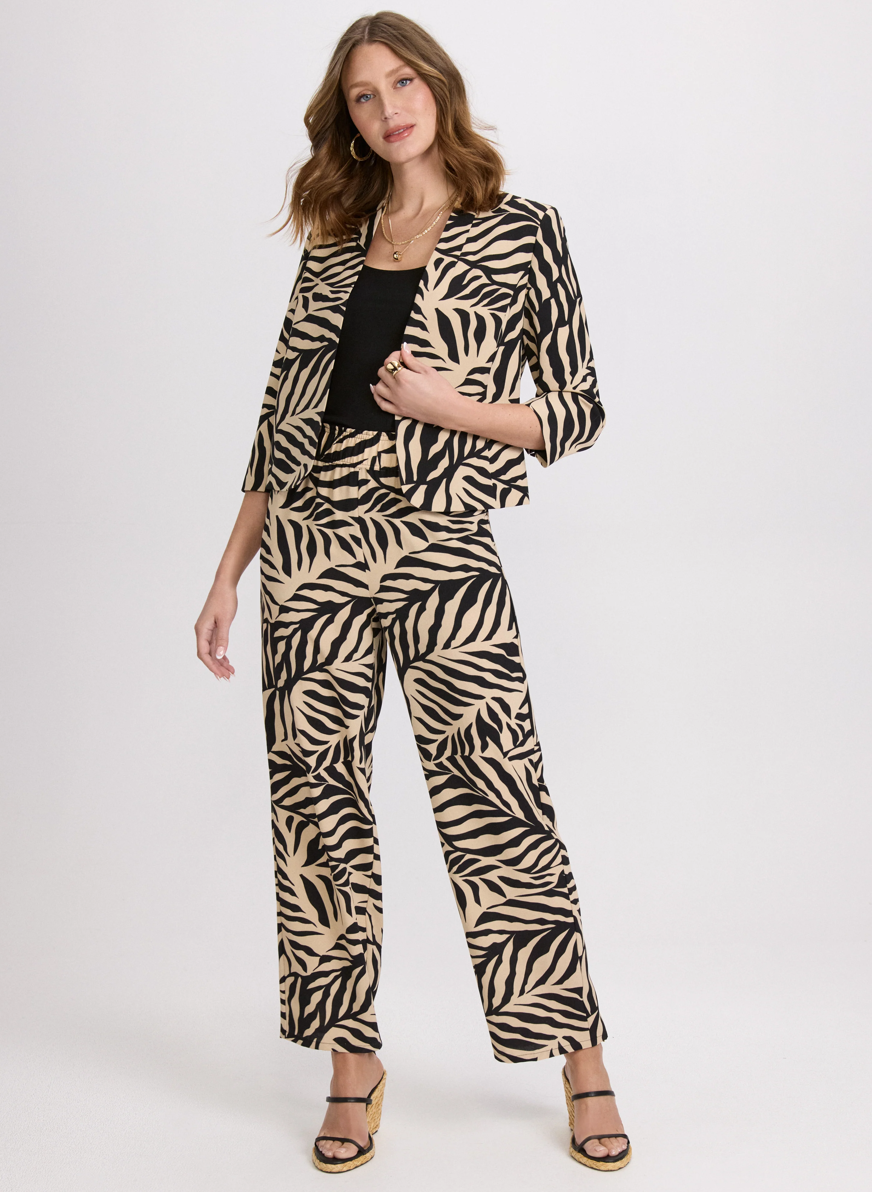 Leaf Print Jacket - Image 3